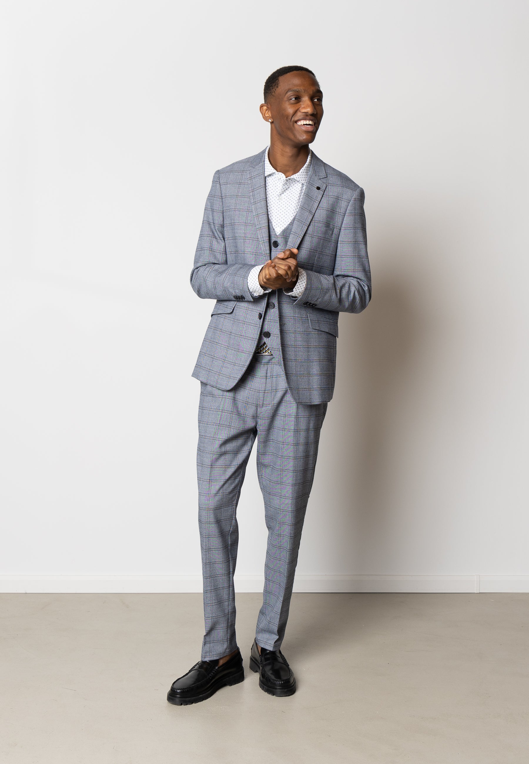 clean-cut-copenhagen-storm-xo-blazer-navy-khaki-karo image 5