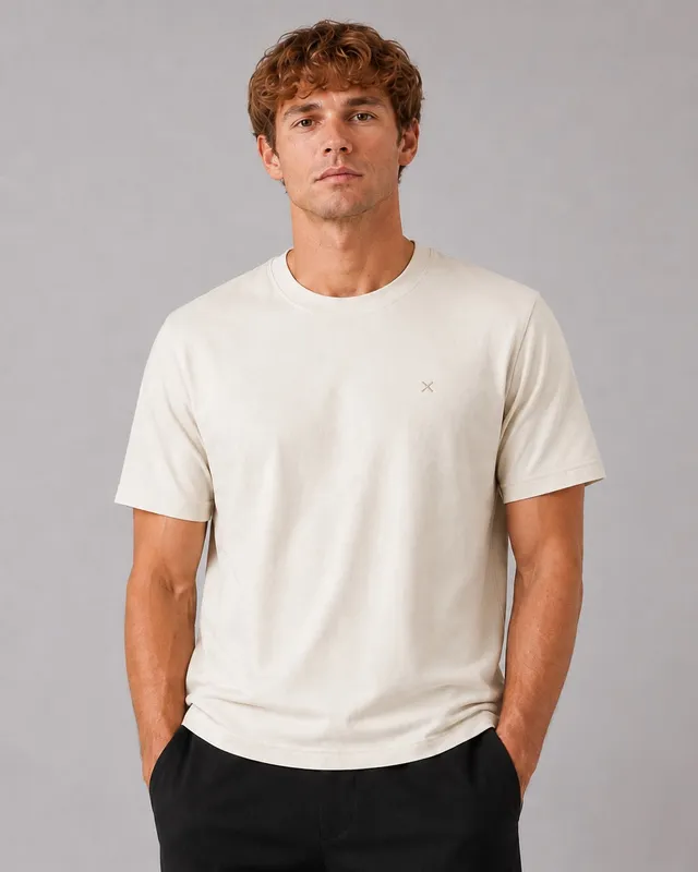 clean-cut-copenhagen-stable-t-shirt-ecru-baumwolle image 1
