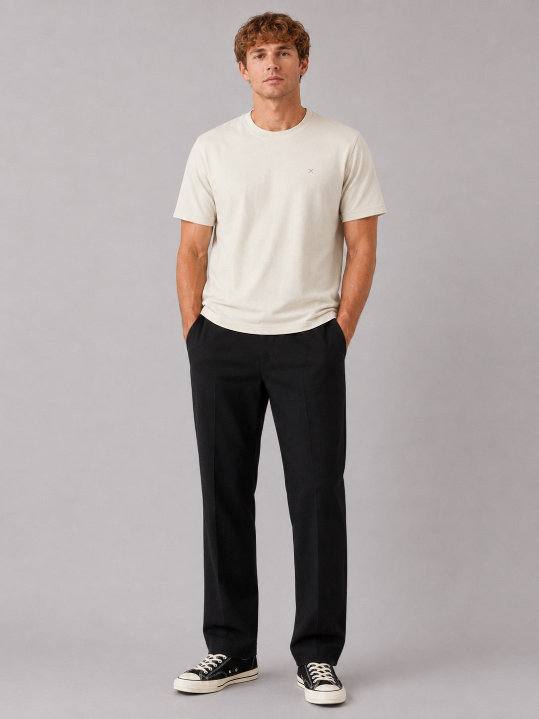clean-cut-copenhagen-stable-t-shirt-ecru-baumwolle image 2