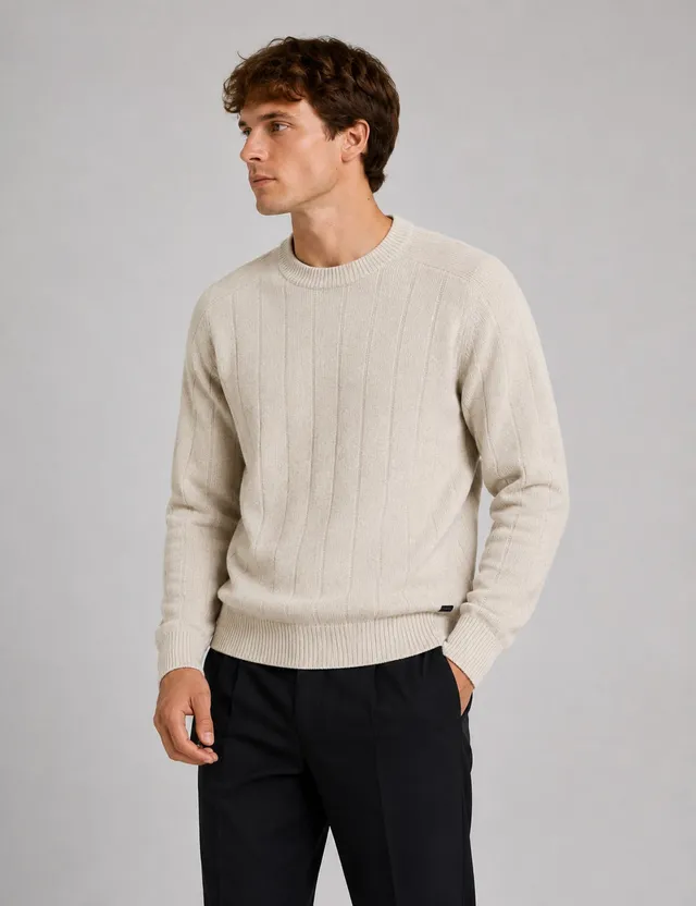 clean-cut-copenhagen-bertil-strickpullover-ecru-cashmere image 1