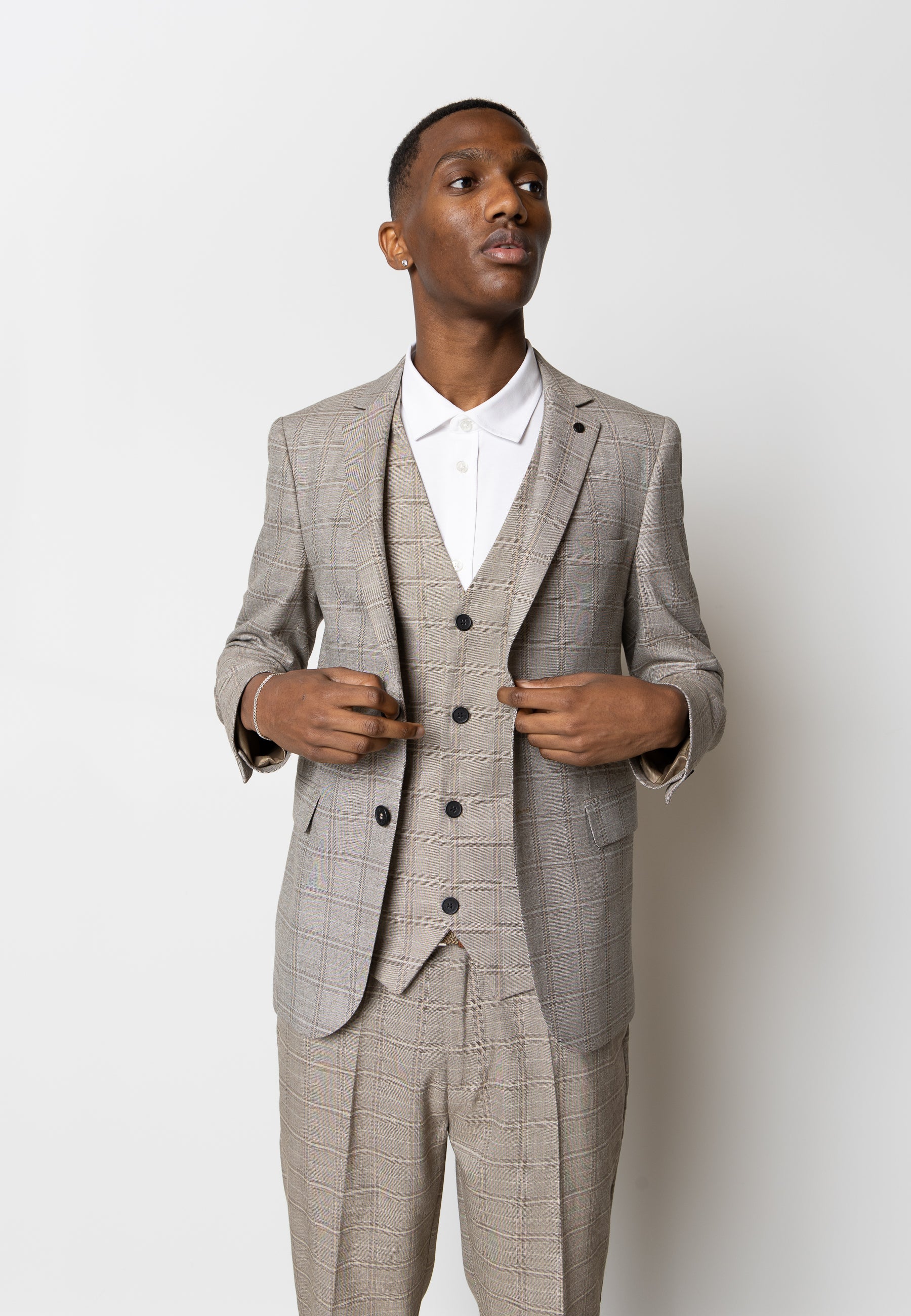 clean-cut-copenhagen-storm-blazer-kariert-braun-check image 2