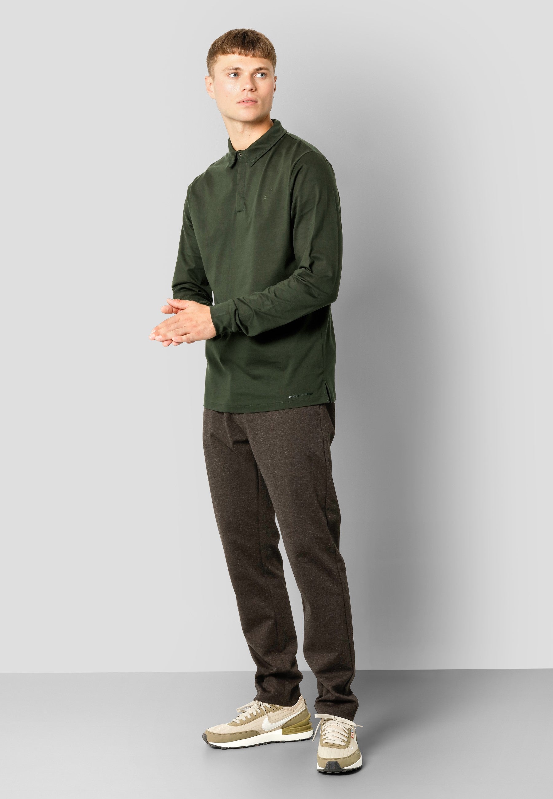 clean-cut-copenhagen-milano-jerseyhose-braun-melange-stretch image 2