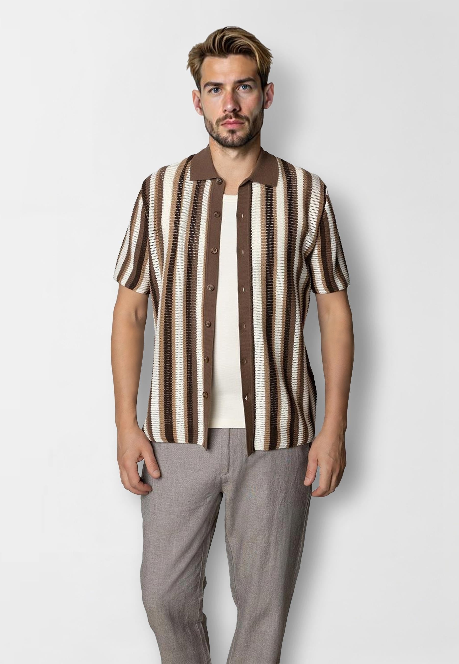 clean-cut-copenhagen-daniel-strickshirt-ecru-braun-s image 3