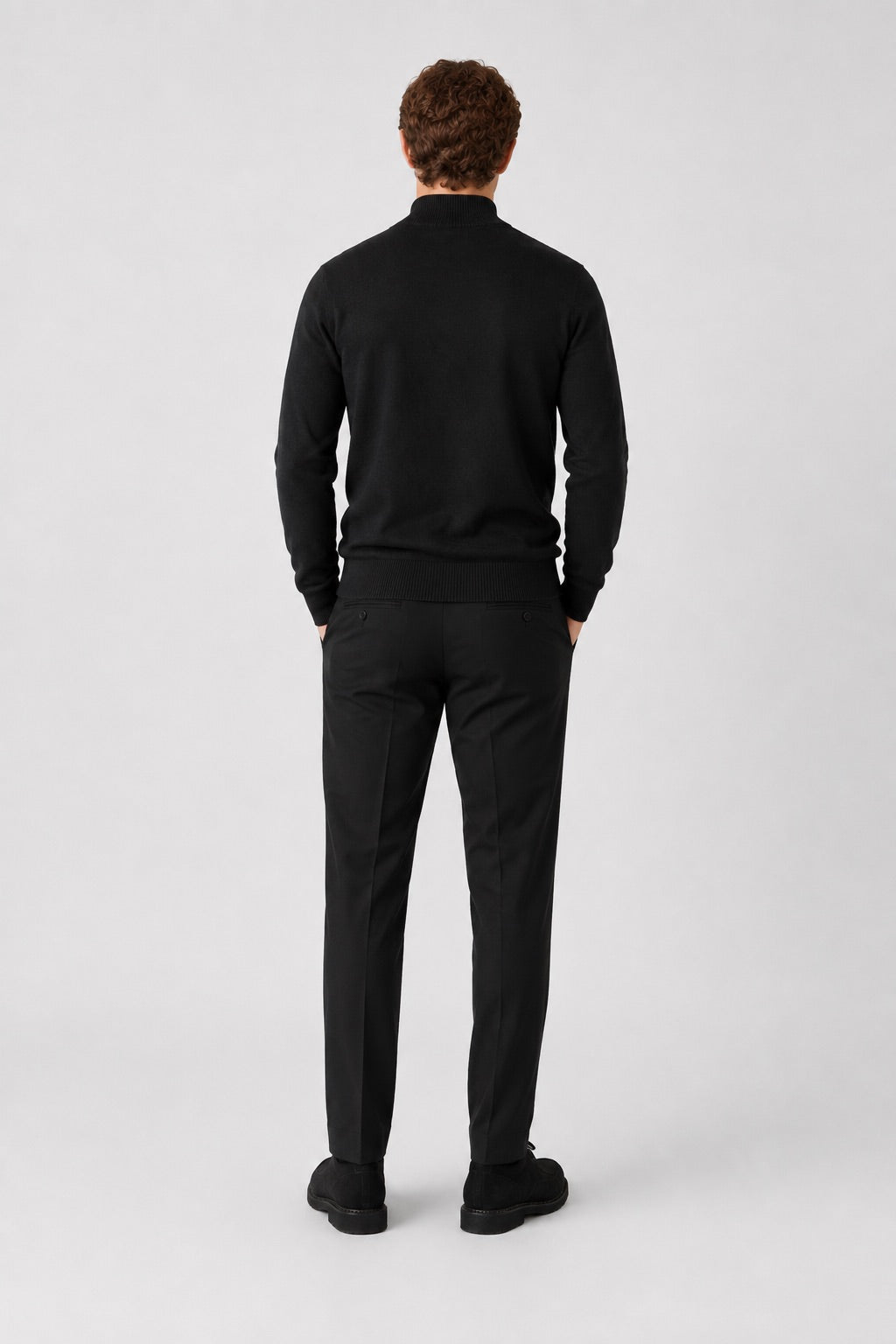 clean-cut-copenhagen-merino-half-zip-pullover-schwarz image 4