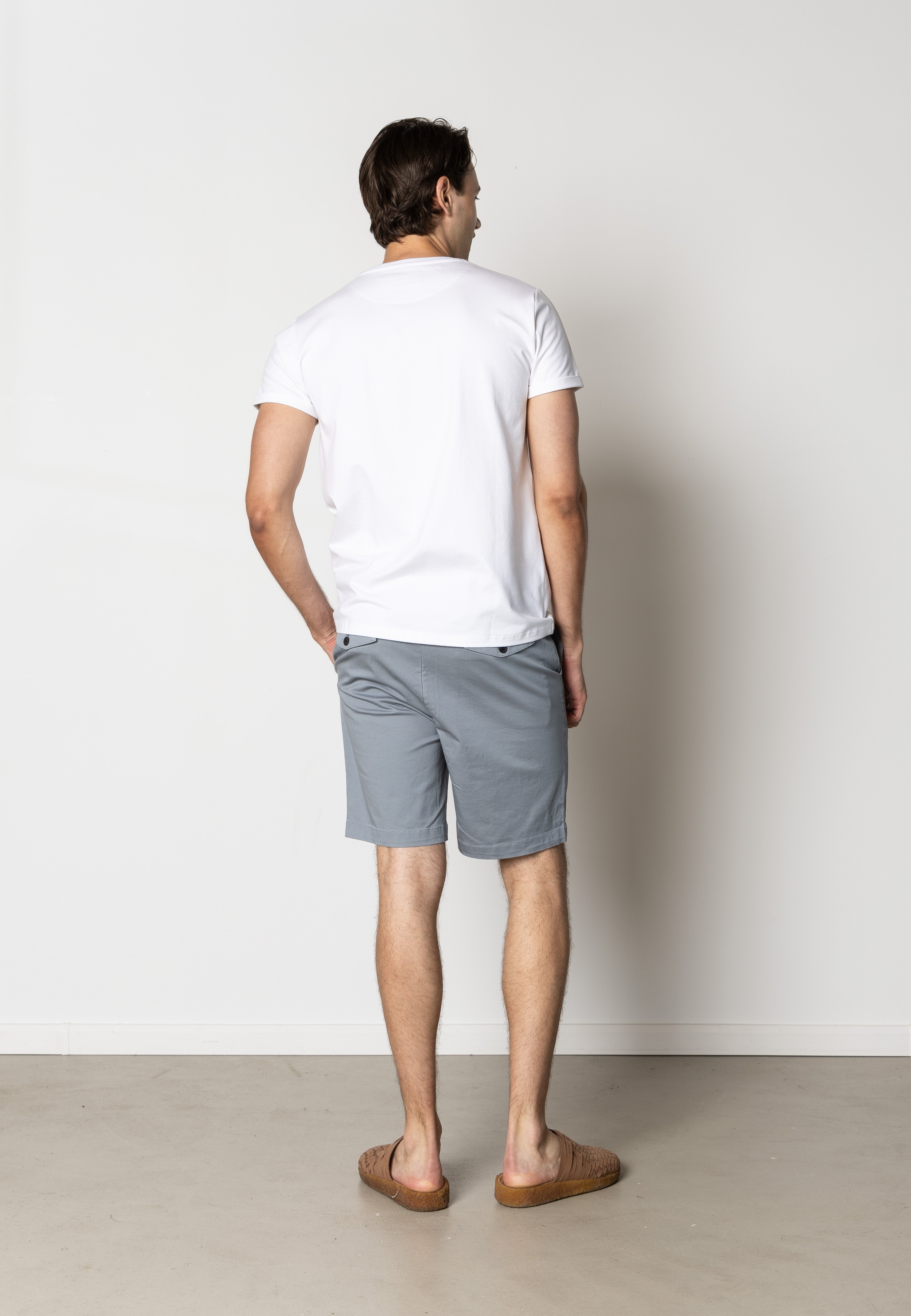clean-cut-copenhagen-milano-chino-shorts-dusty-blue-stretch image 4