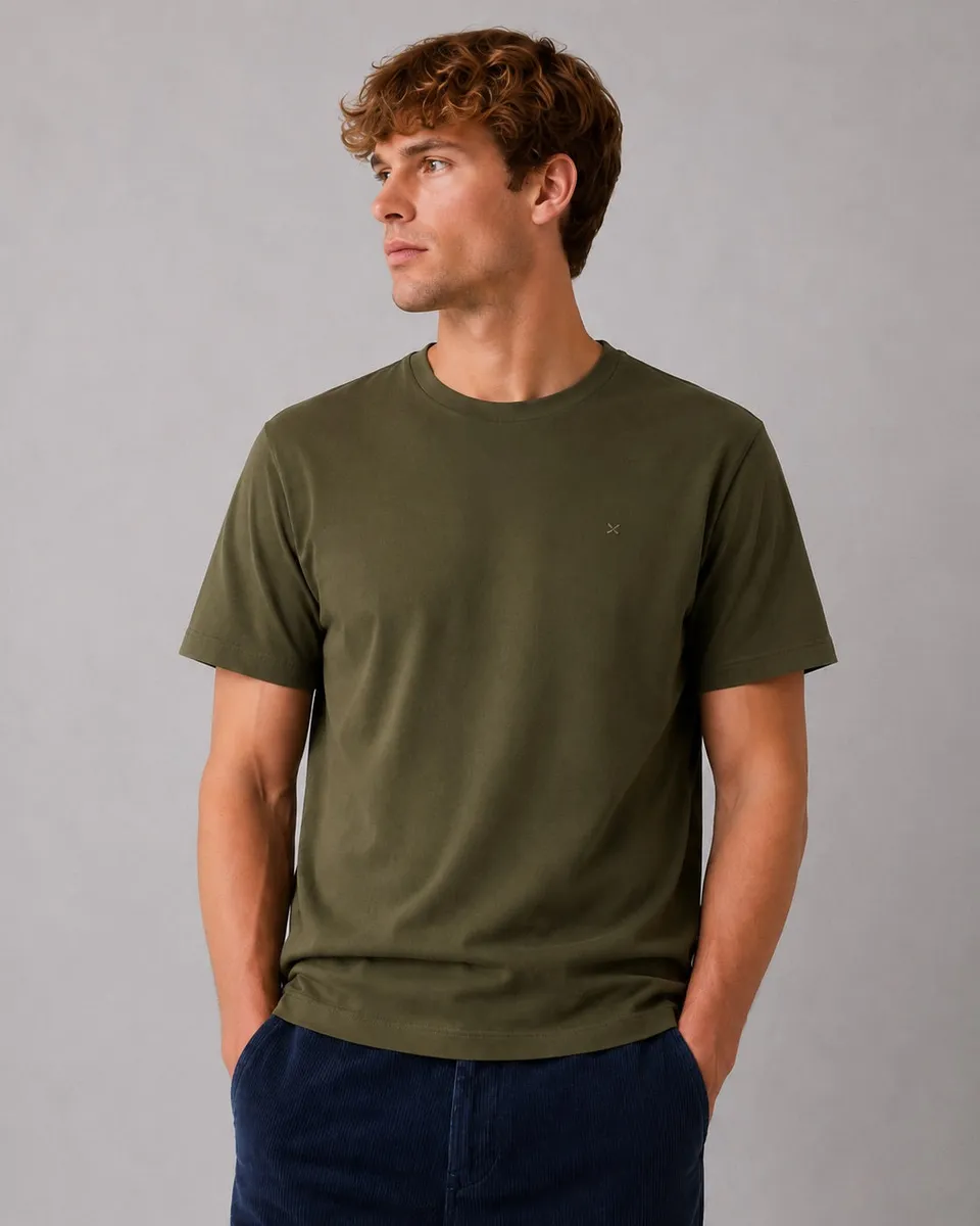clean-cut-copenhagen-stable-t-shirt-army-baumwolle image 1