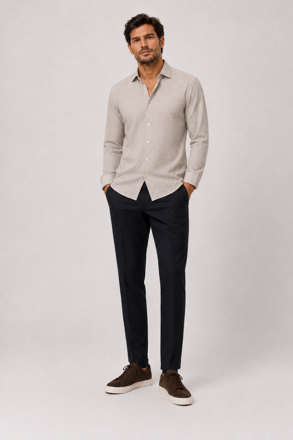 clean-cut-copenhagen-clean-formal-hemd-ecru-beige-stretch-jersey image 2