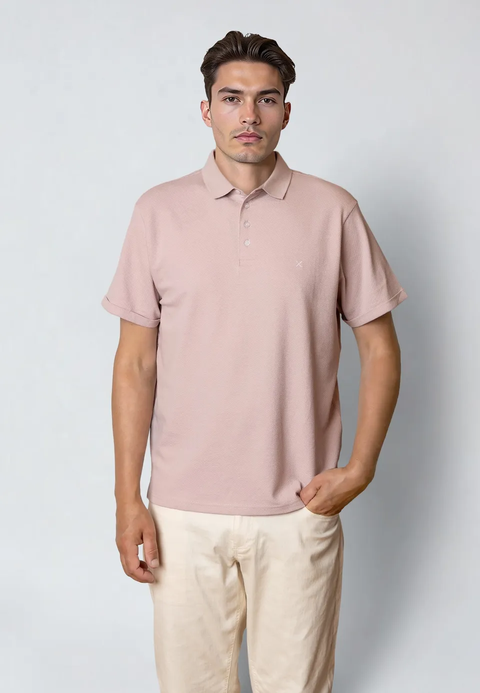 clean-cut-copenhagen-silkeborg-stretch-polo-violet-ice image 1