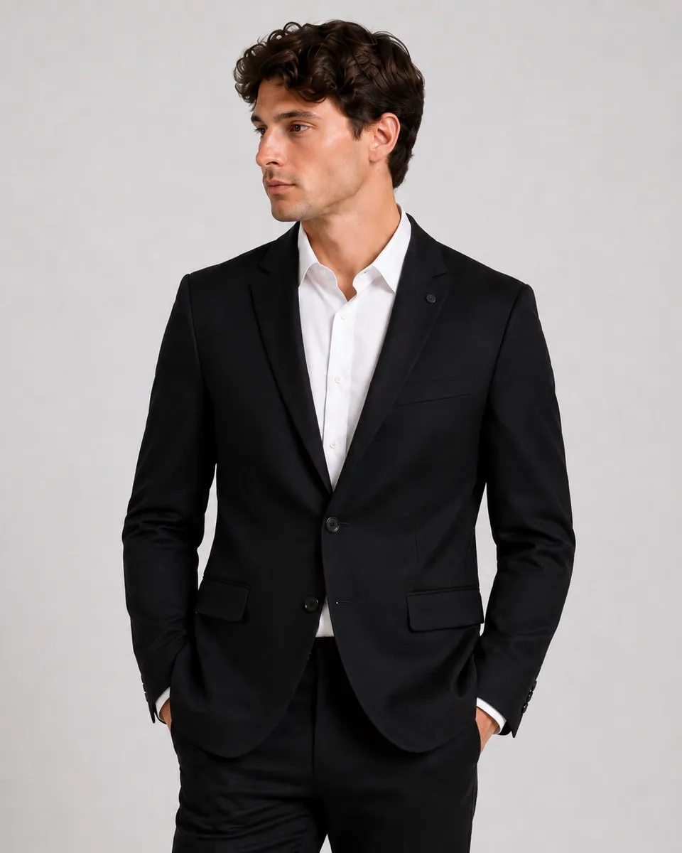 clean-cut-copenhagen-brendon-jersey-blazer-schwarz-stretch image 1