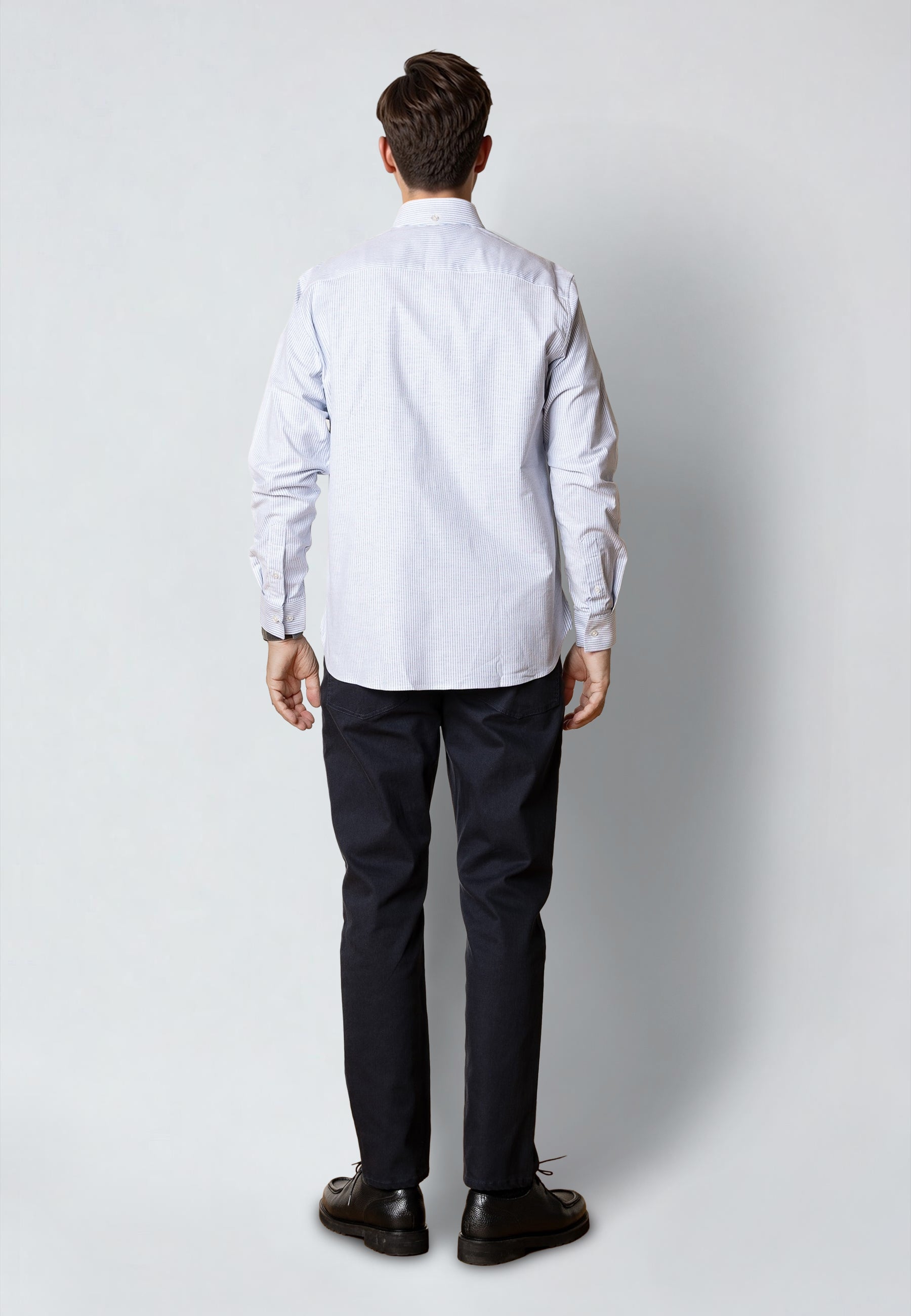 clean-cut-copenhagen-oxford-stretch-hemd-hellblau-gestreift image 6
