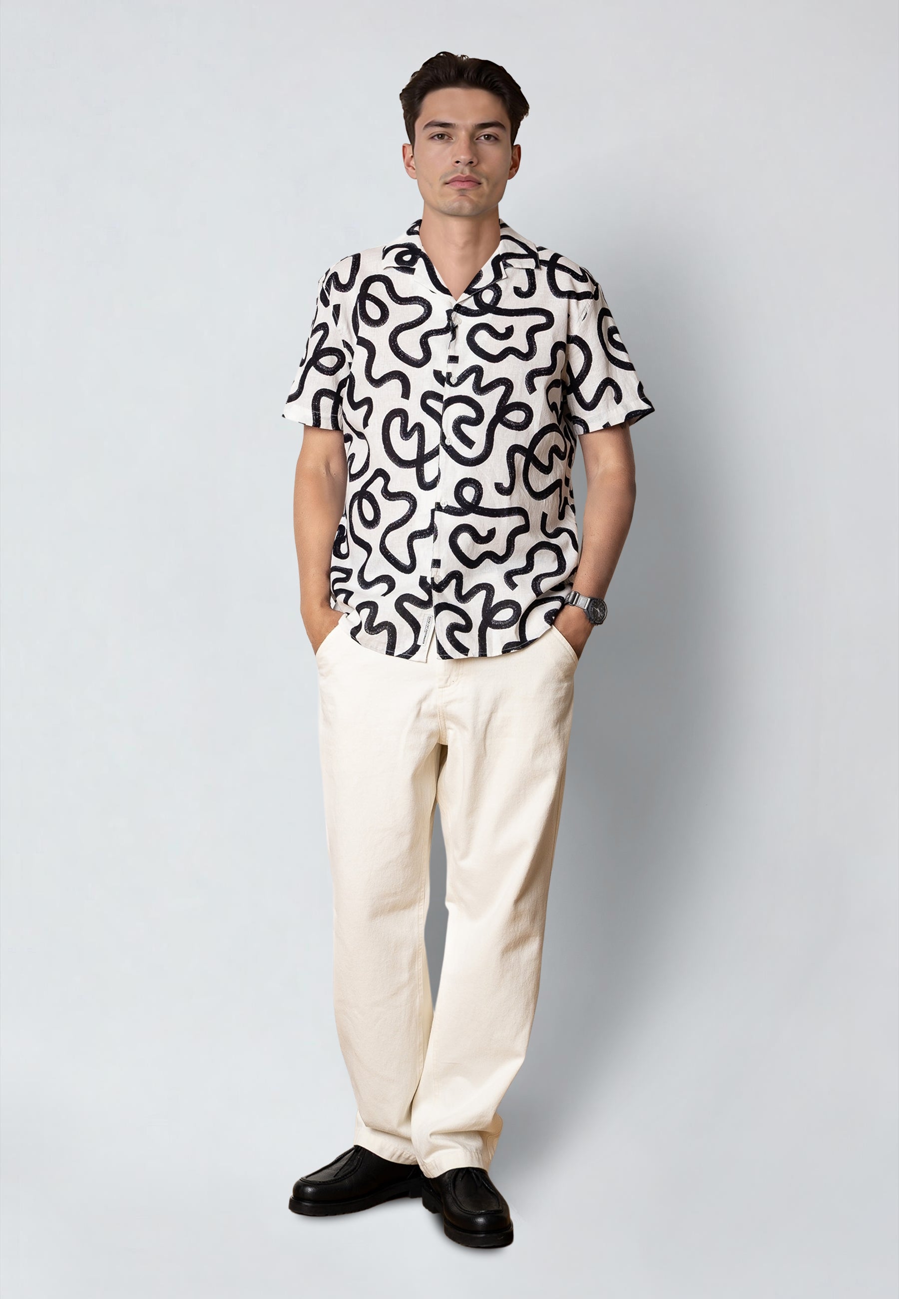 clean-cut-copenhagen-cleave-kurzarm-hemd-navy-xxl image 2