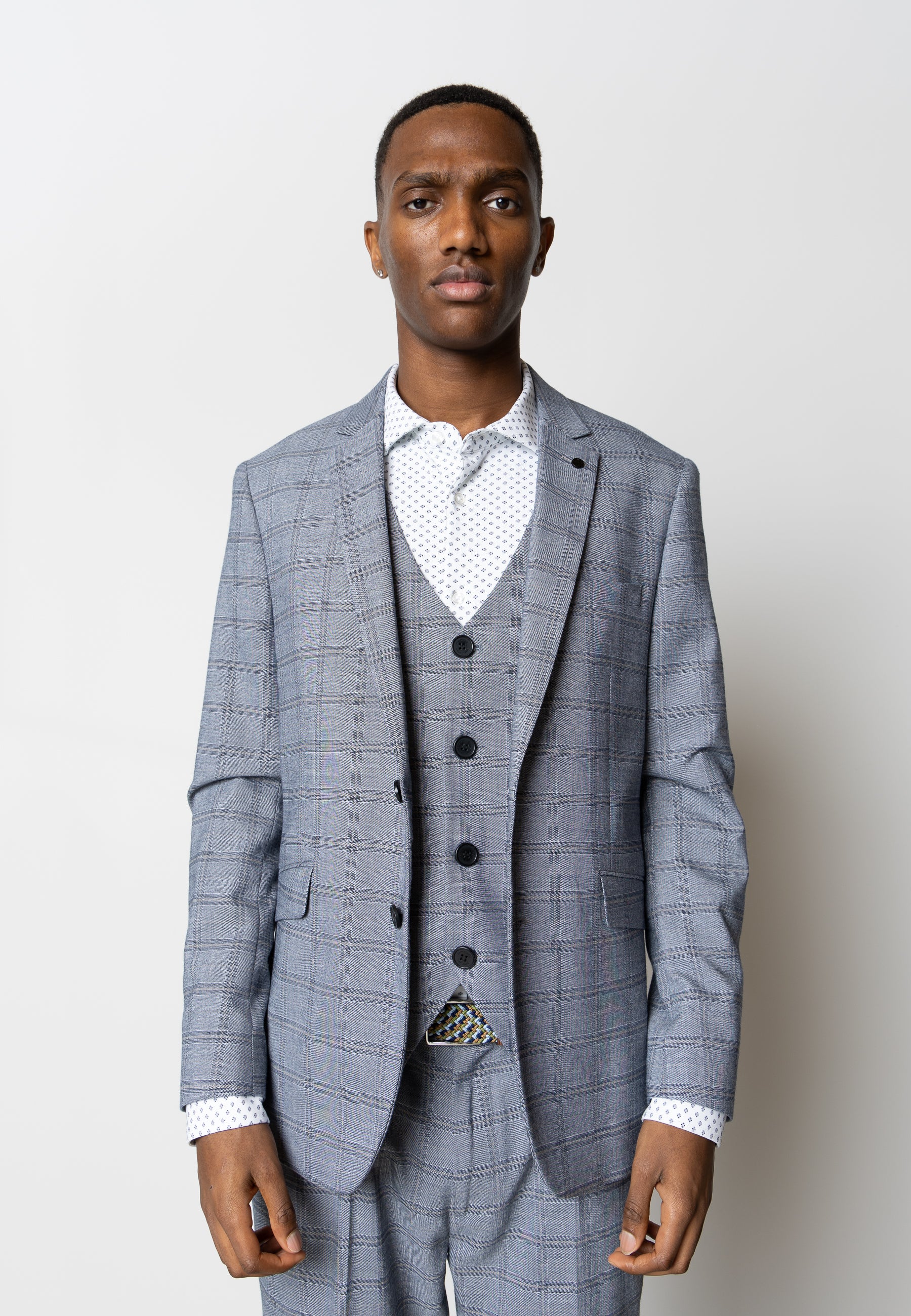 clean-cut-copenhagen-storm-xo-blazer-navy-khaki-karo image 2