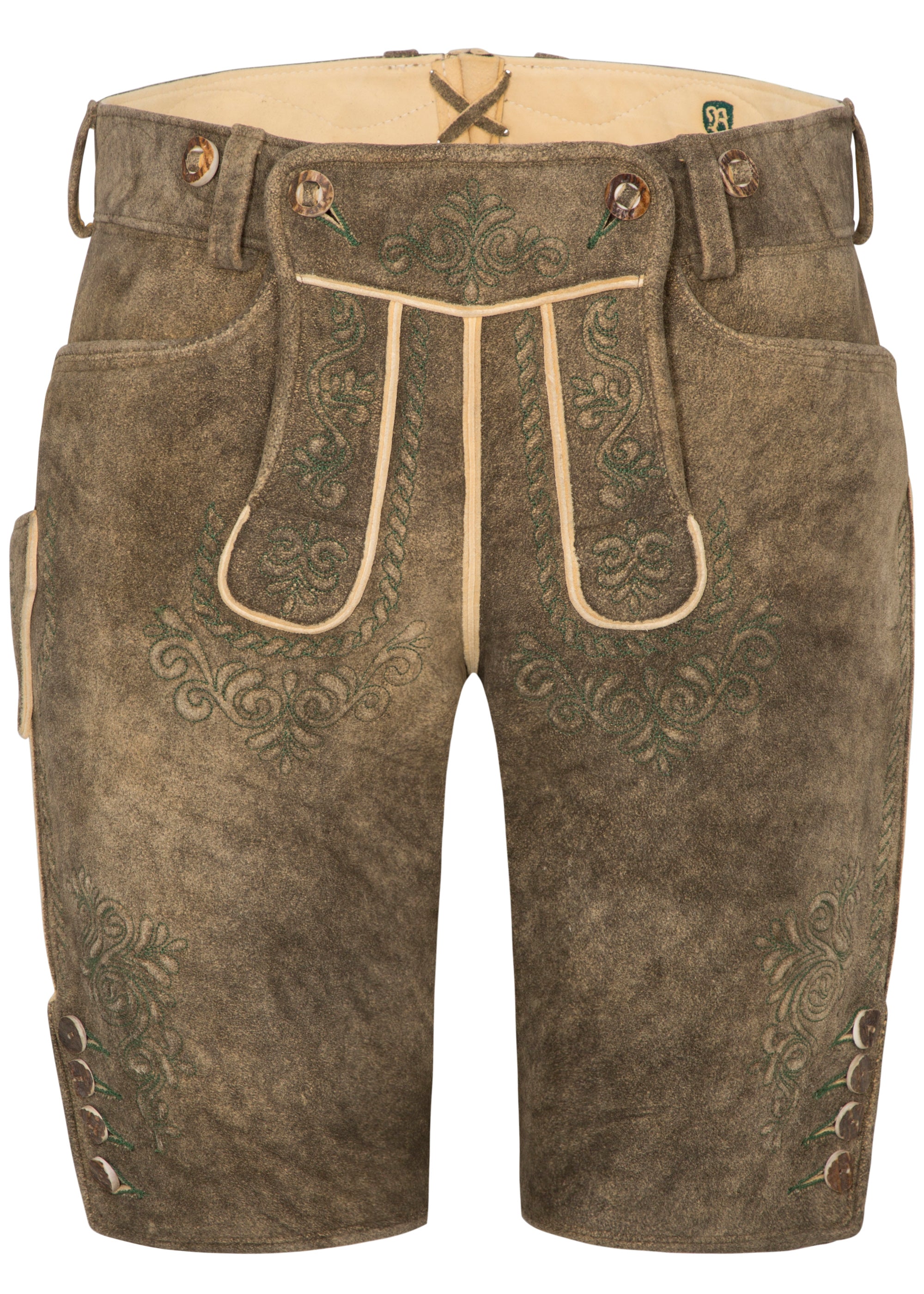 beckert-lederhosen-attergau-hirschlederhose-akazie-stickerei image 4