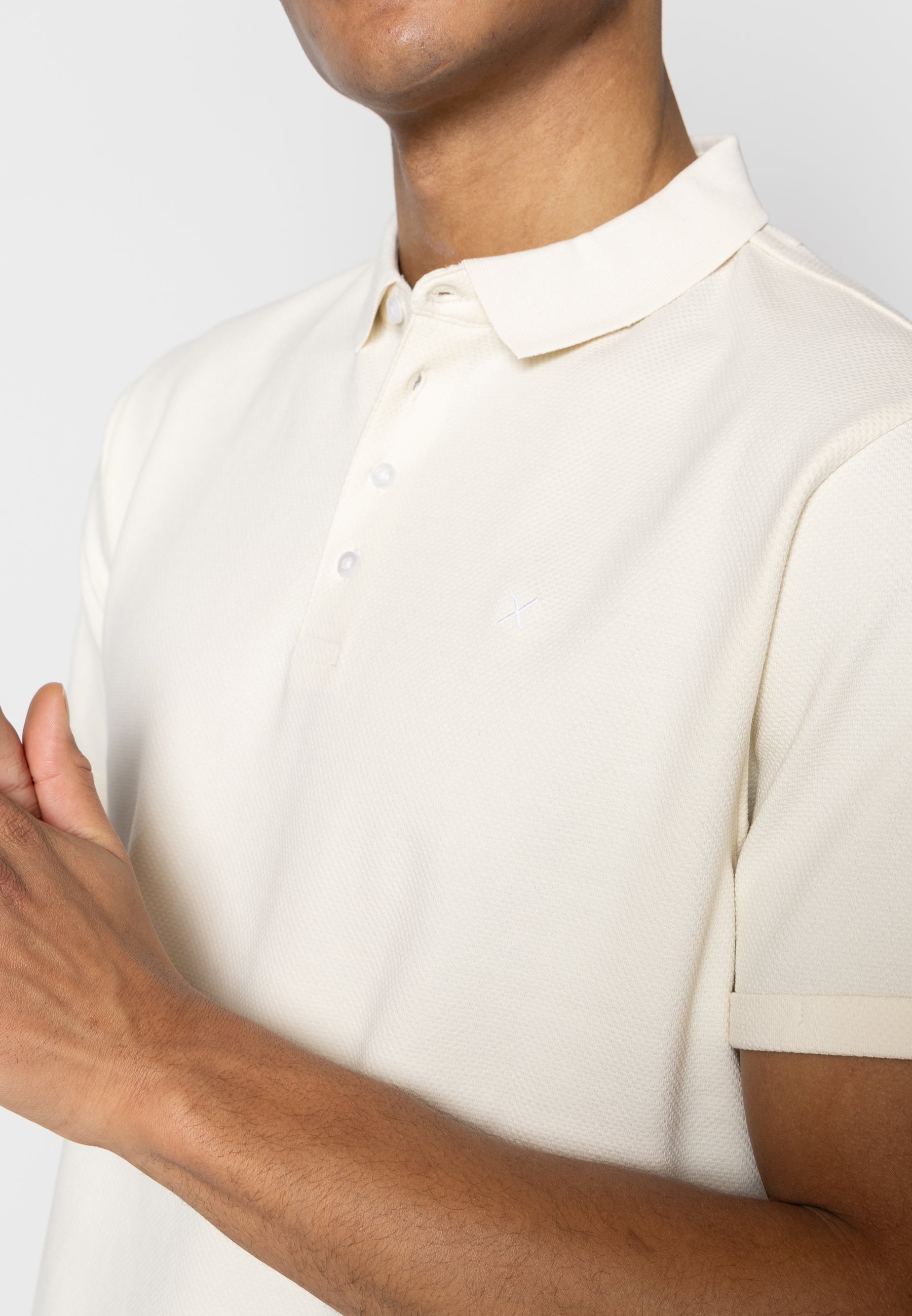 clean-cut-copenhagen-silkeborg-stretch-polo-herren-ecru-baumwolle image 4