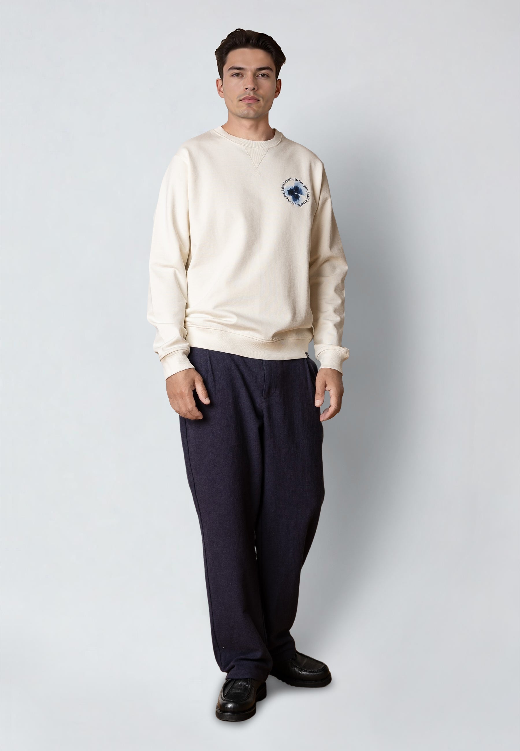 clean-cut-copenhagen-asa-sweatshirt-ecru-baumwolle-gr-s-xxl image 1
