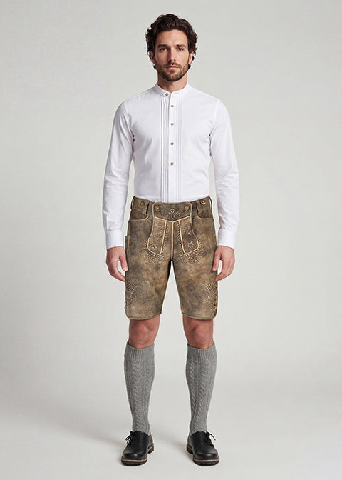 beckert-traunstein-wildbock-lederhose-mushroom-stickerei image 1