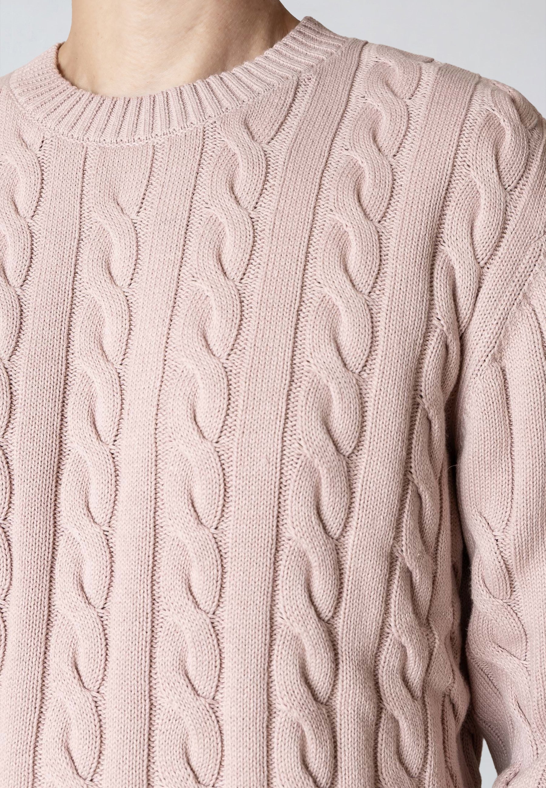 clean-cut-copenhagen-august-cable-jumper-violet-ice-bio image 1