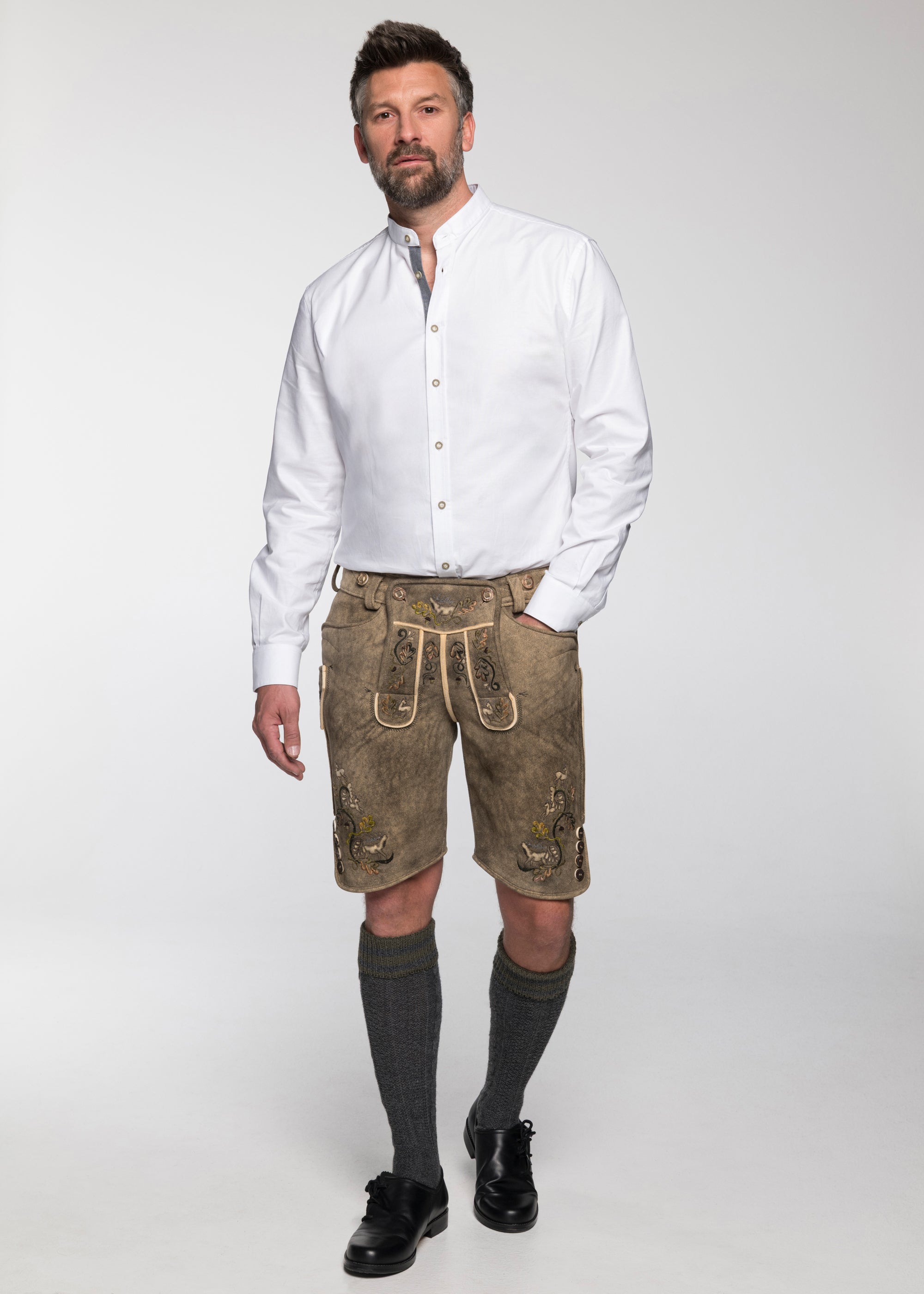 beckert-hochk-nig-hirschlederhose-kurz-akazie-gr-n image 1