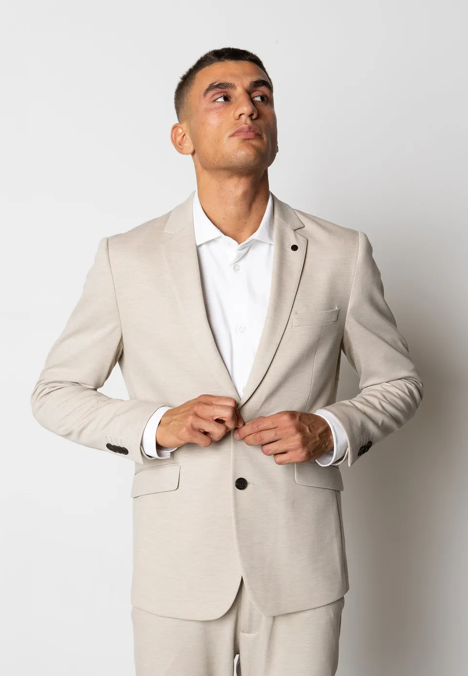 clean-cut-copenhagen-brendon-jersey-blazer-ecru image 1