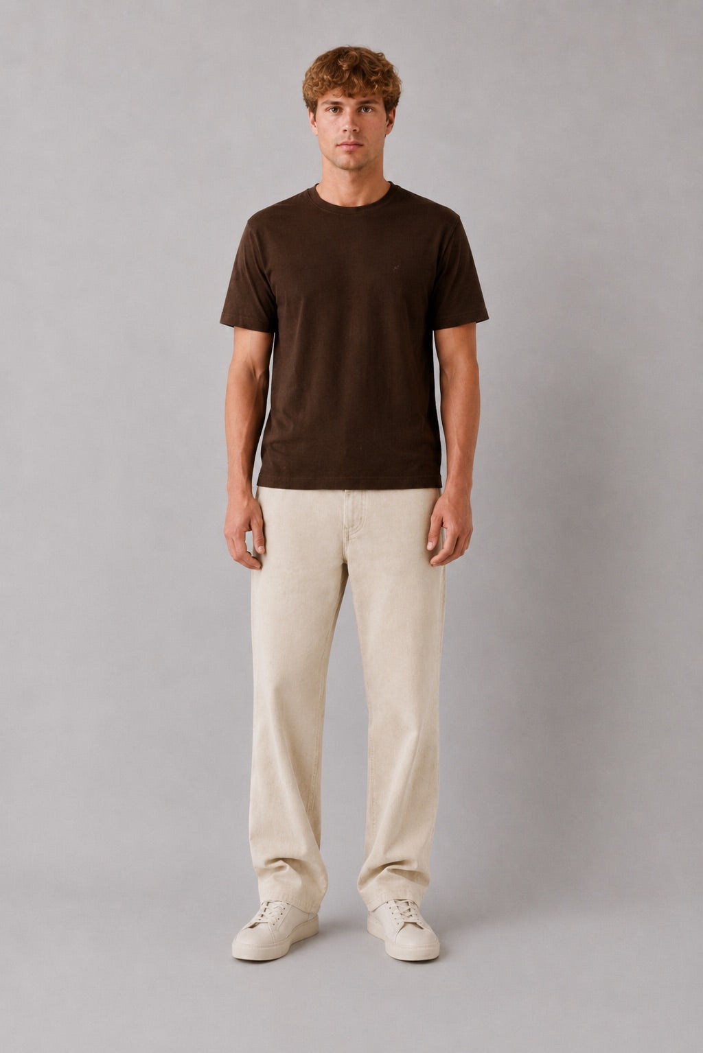clean-cut-copenhagen-stable-t-shirt-herren-dunkelbraun-baumwolle image 2