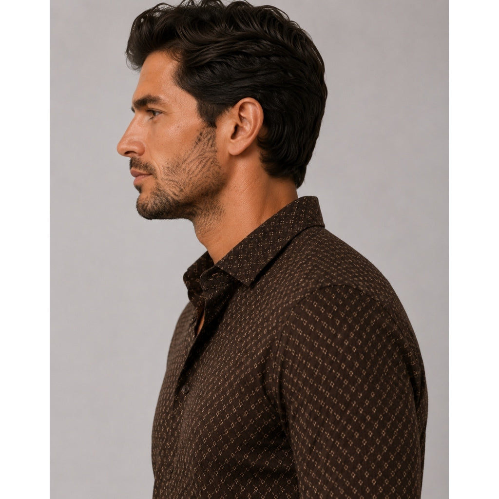 clean-cut-copenhagen-formal-jerseyhemd-dark-brown-herren image 2