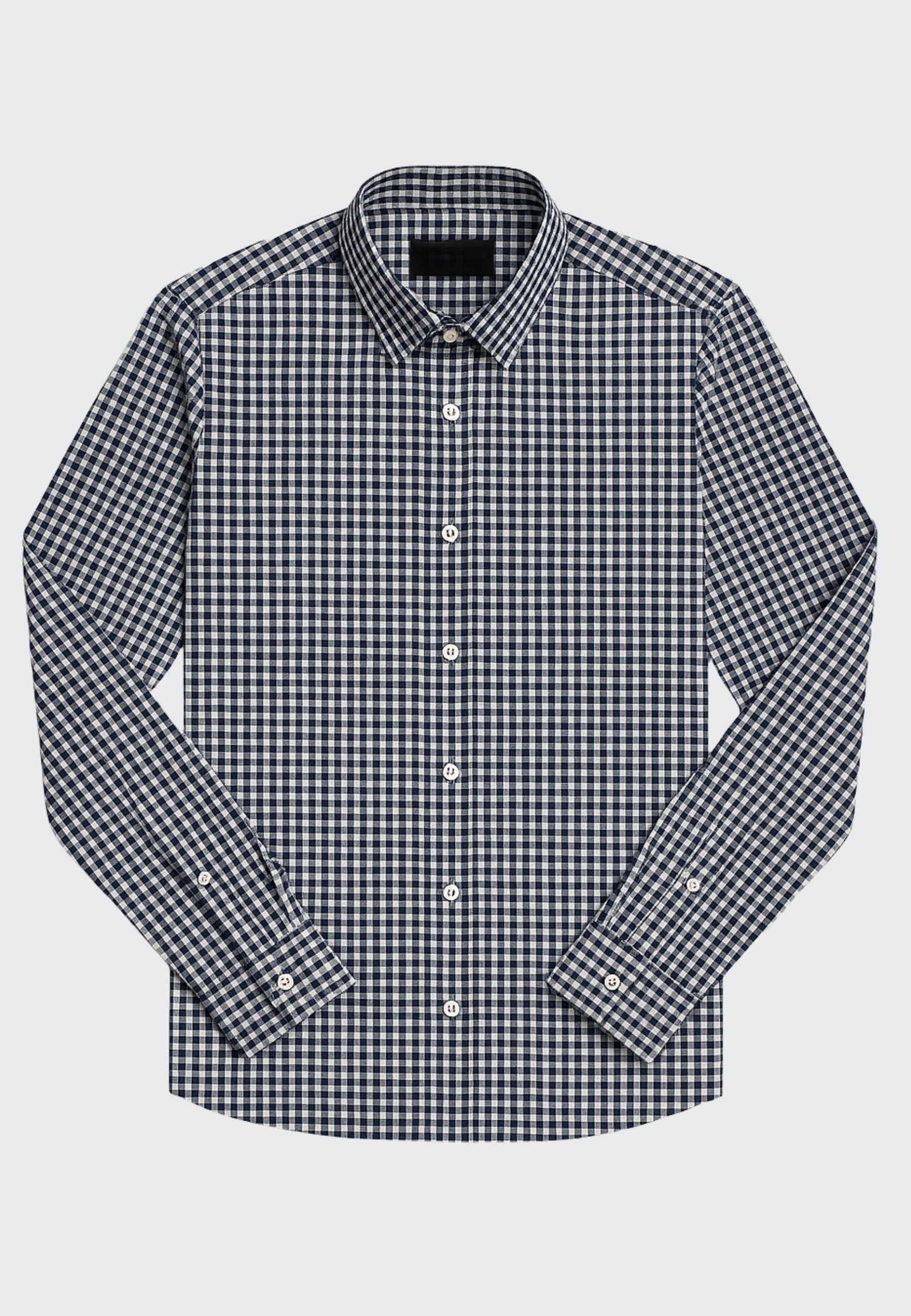 clean-cut-copenhagen-resund-shirt-herren-navy-checked image 1