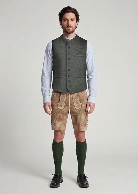 beckert-chuck-trachtenweste-smaragd-jacquard image 1