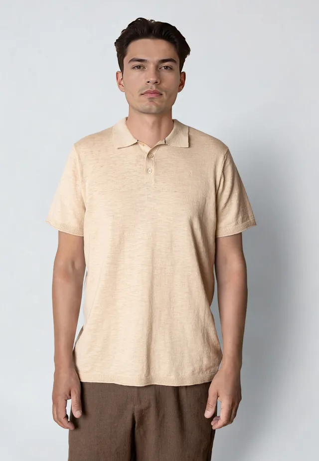 clean-cut-copenhagen-thomas-knitted-polo-herren-ecru image 1