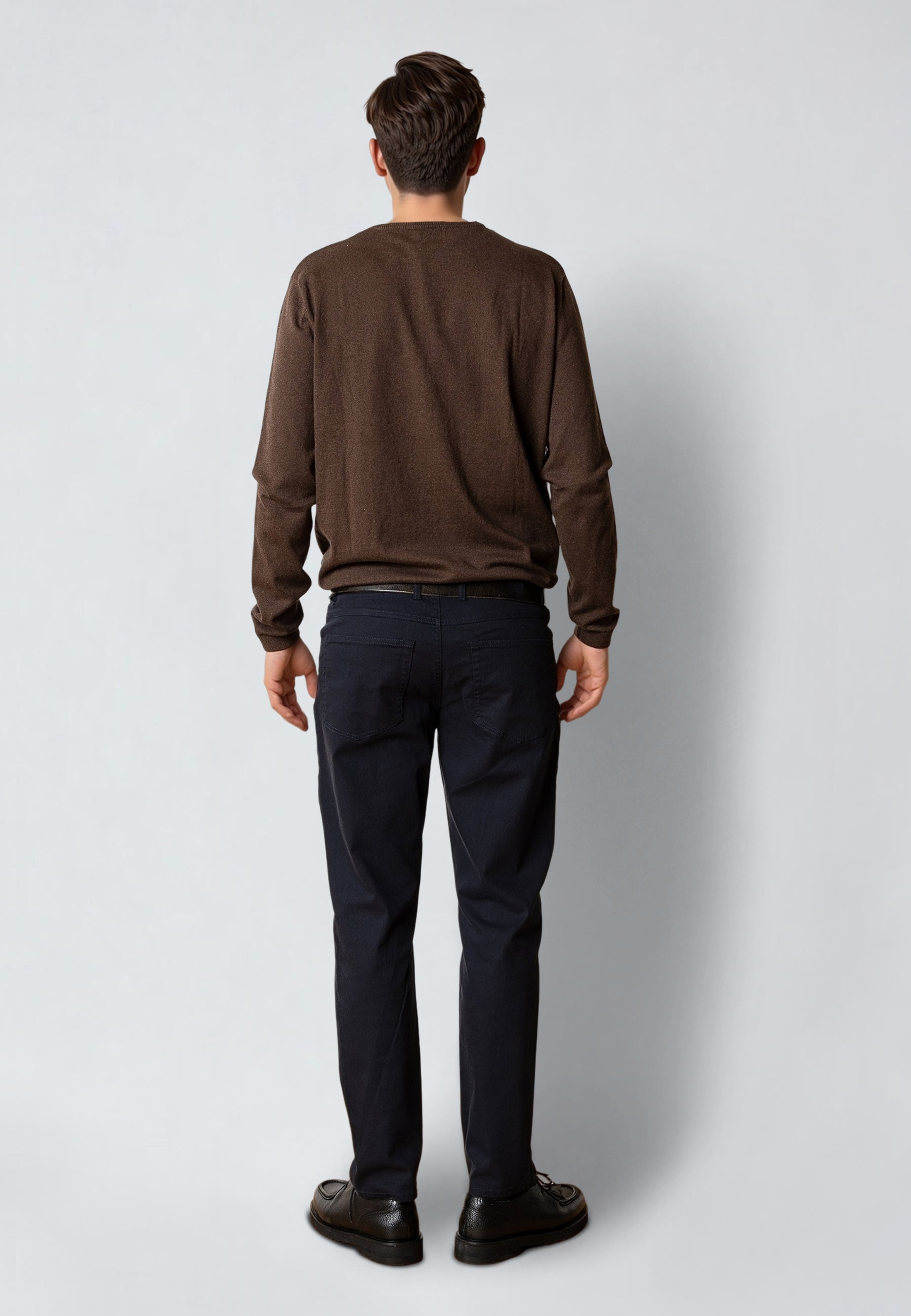 clean-cut-copenhagen-claude-strickpullover-herren-braun-melange-baumwolle image 4
