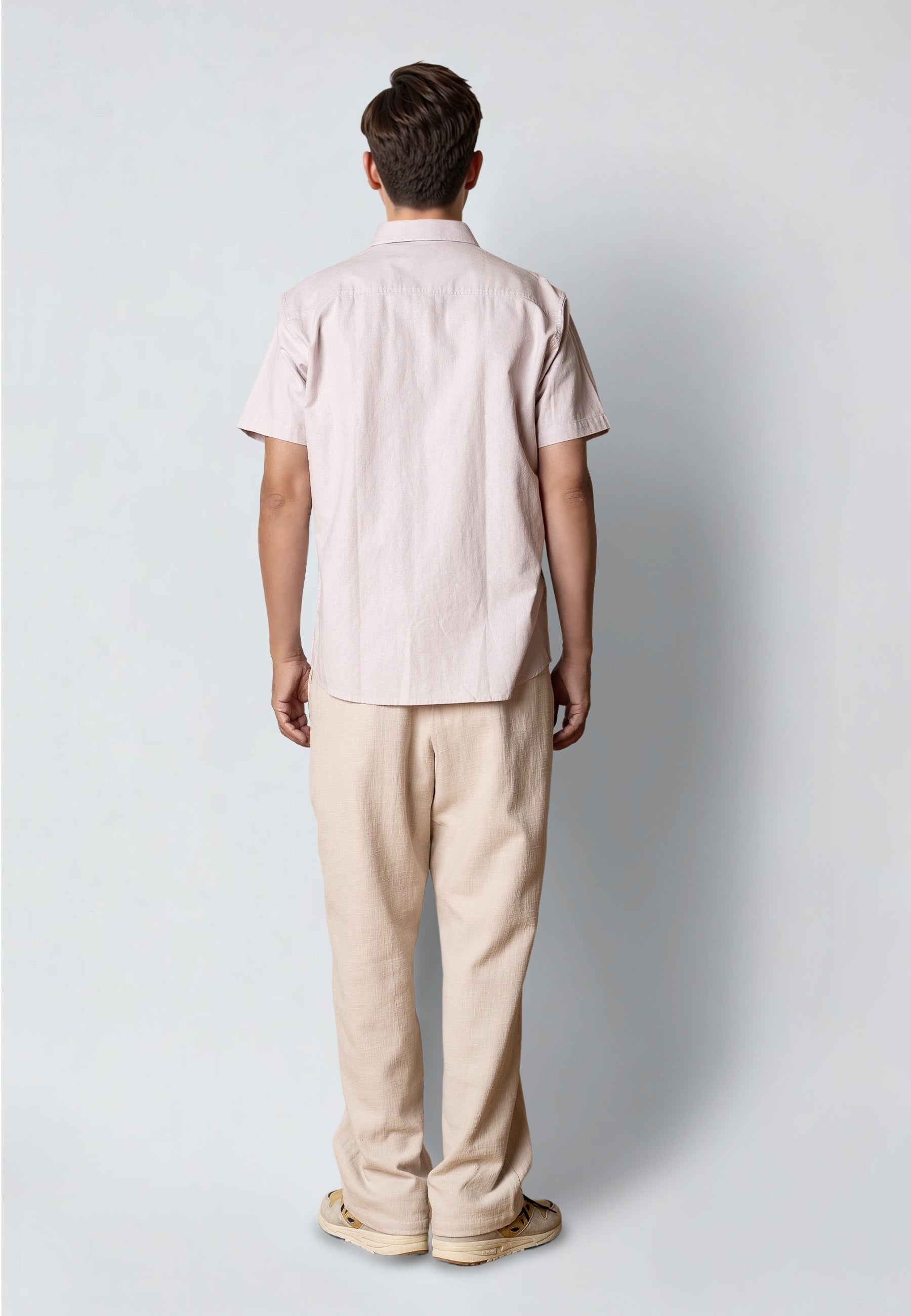 clean-cut-copenhagen-luca-kurzarmhemd-violet-ice-herren image 4