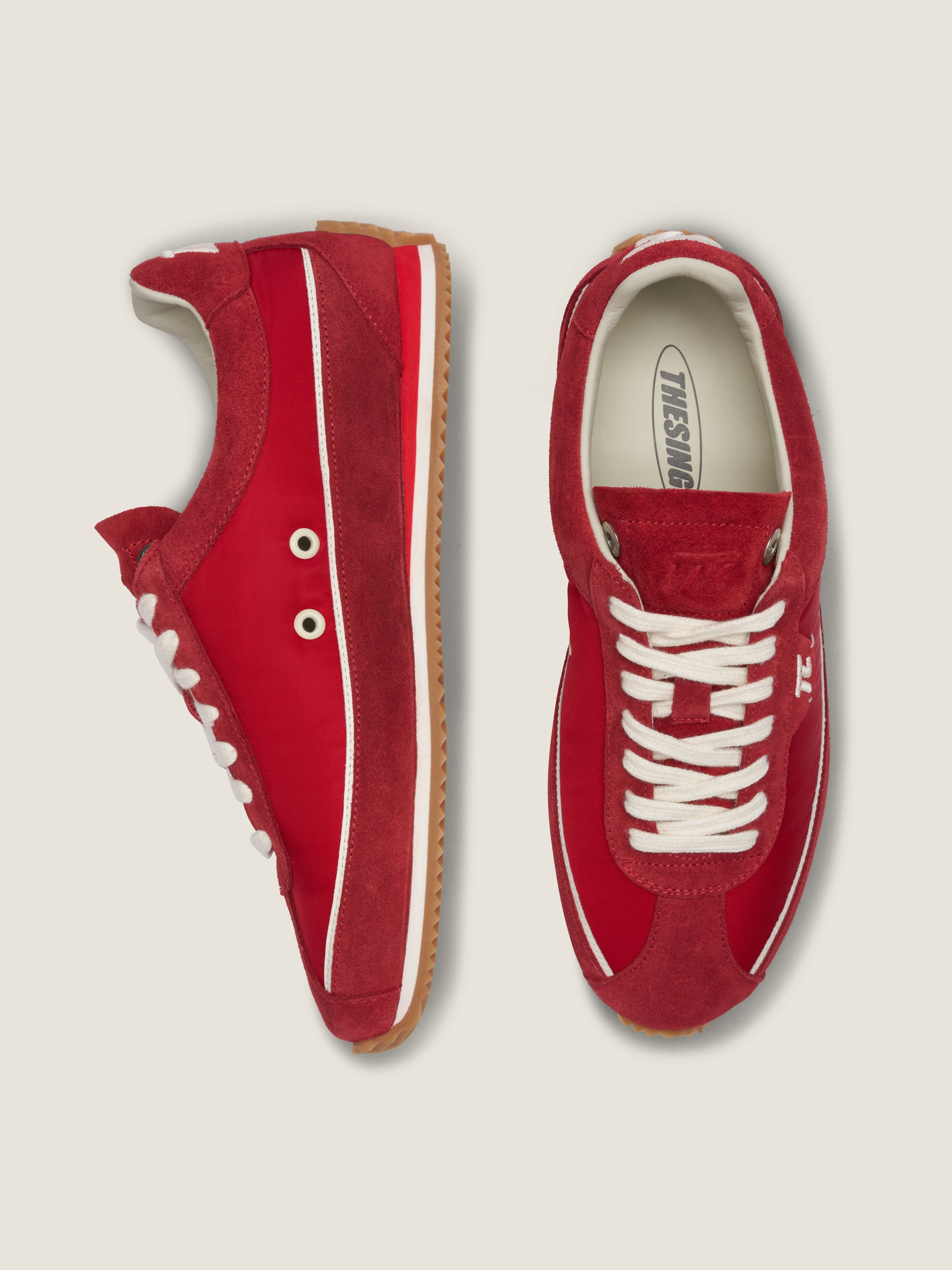 thesing-schumy-racing-red-sneaker-rot-velour image 4
