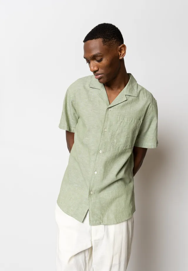 clean-cut-copenhagen-giles-leinenhemd-gr-n-melange-s image 1
