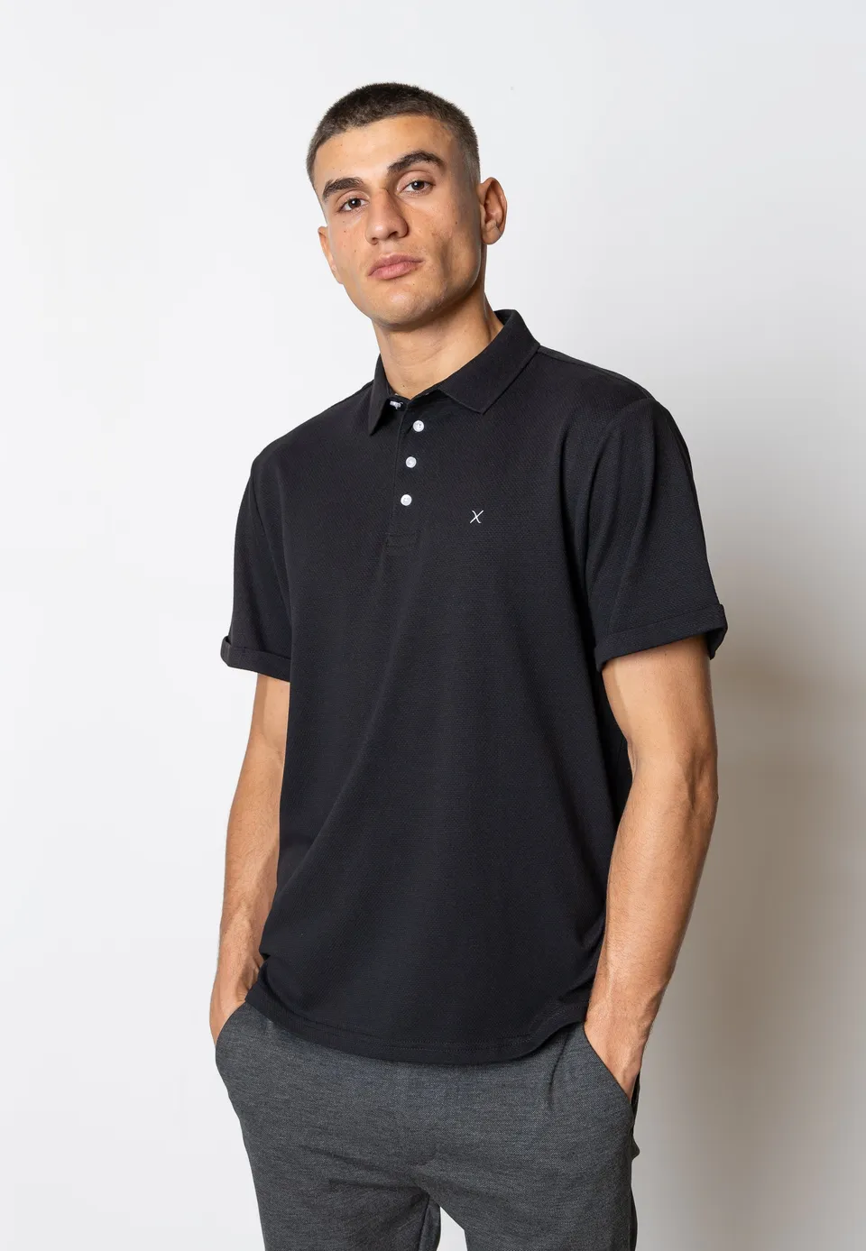 clean-cut-copenhagen-silkeborg-polo-herren-schwarz image 1