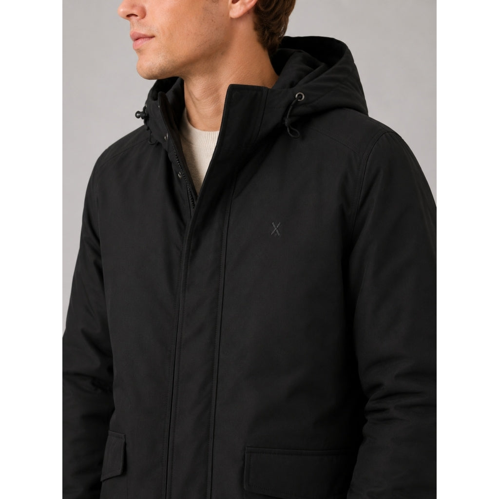 clean-cut-copenhagen-johan-parka-herren-schwarz-wasserdicht image 2