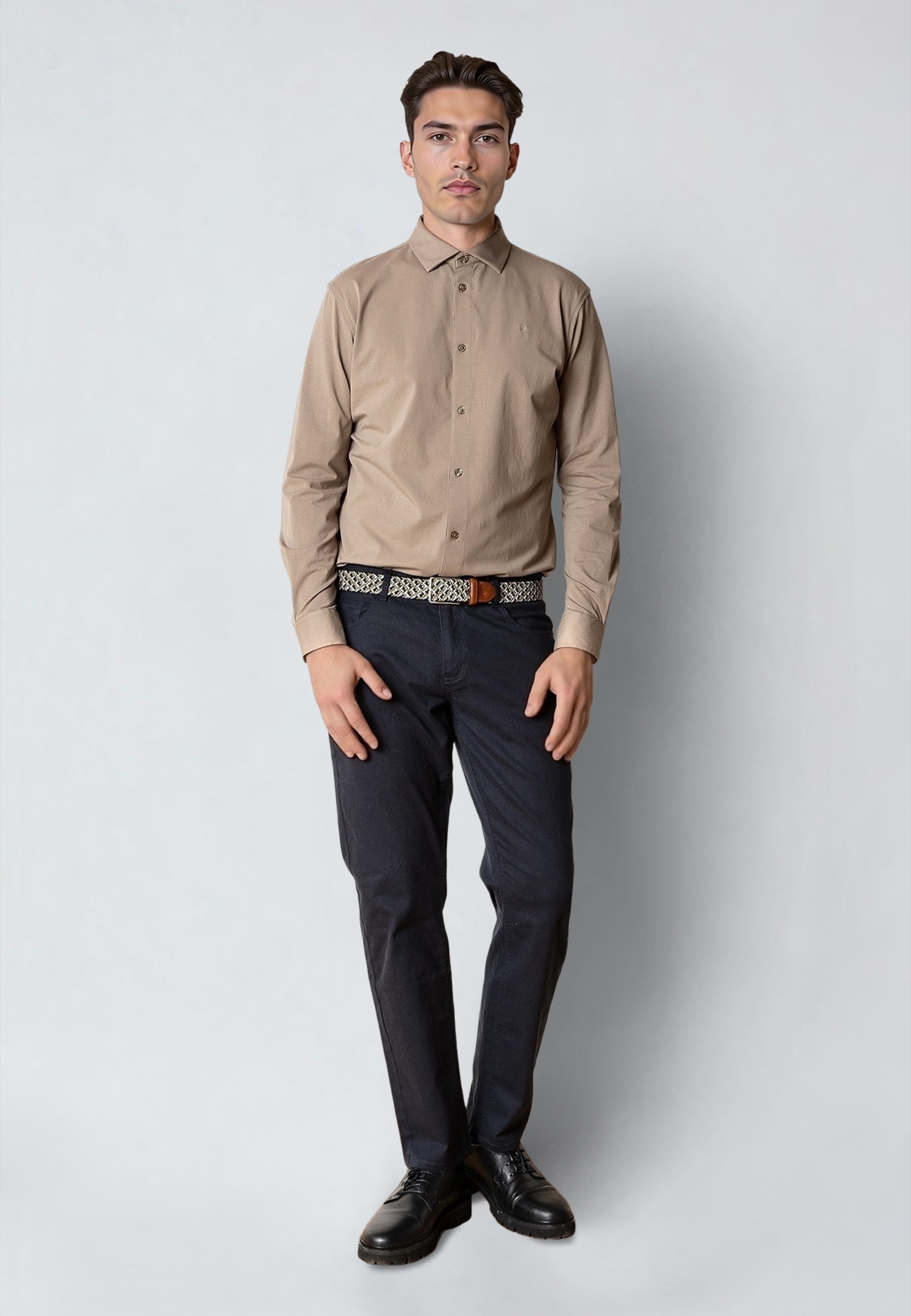 clean-cut-copenhagen-formal-hemd-herren-brindle-beige image 2
