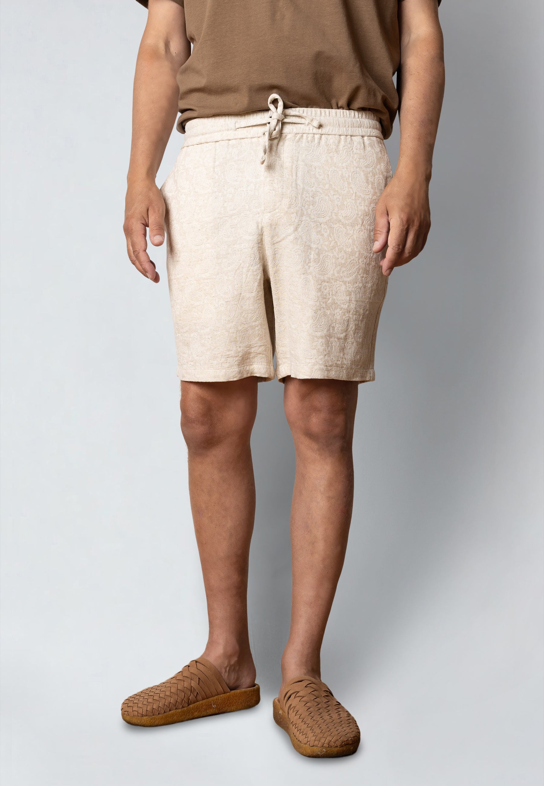 clean-cut-copenhagen-forde-shorts-herren-ecru-baumwolle-l image 1