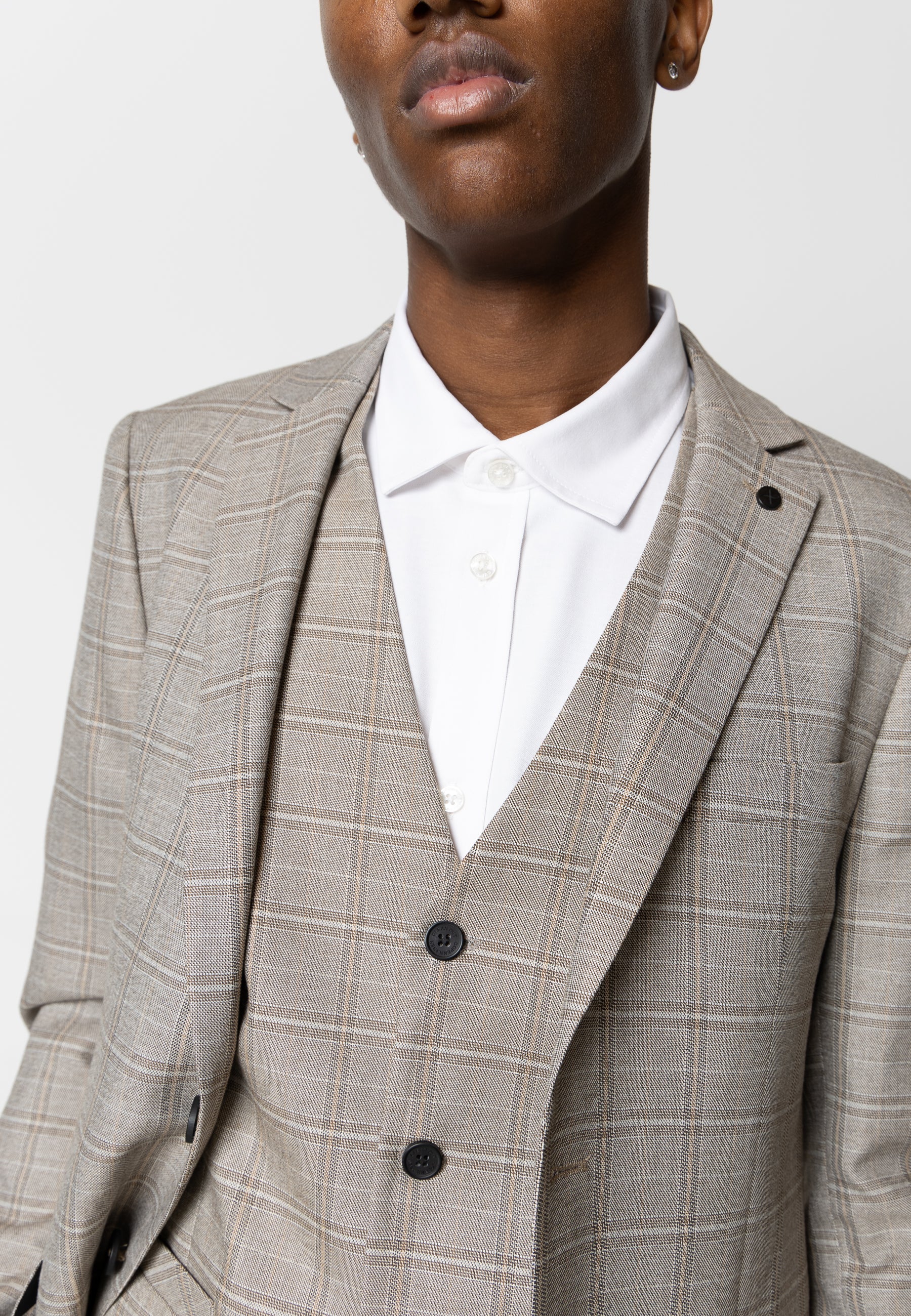 clean-cut-copenhagen-storm-blazer-kariert-braun-check image 3