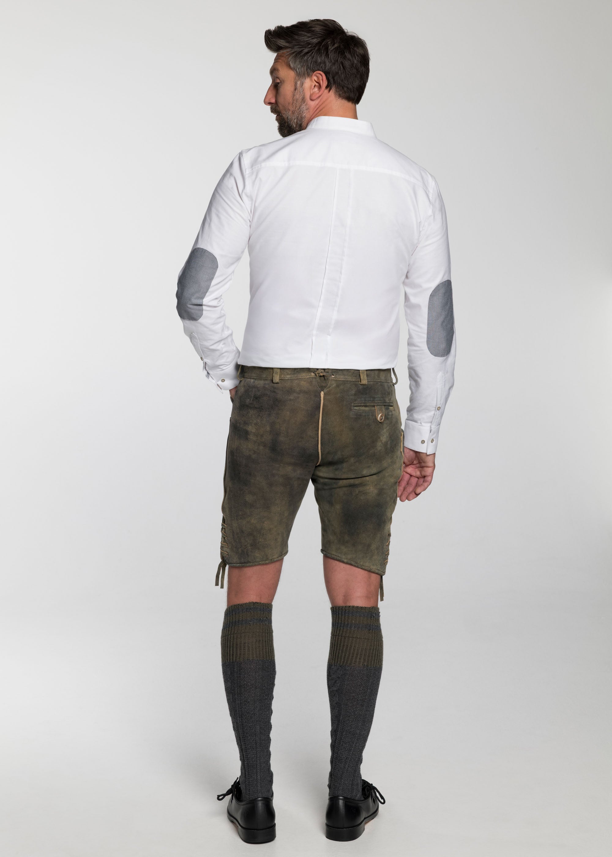 beckert-karwendel-wildbock-lederhose-kurz-rauchbraun image 3