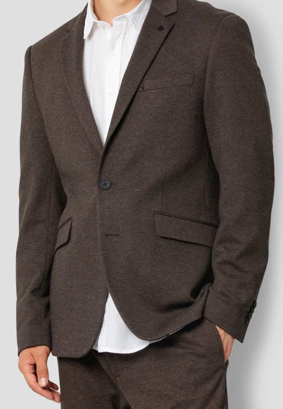 clean-cut-copenhagen-milano-stretch-jersey-blazer-braun-melange-48 image 4