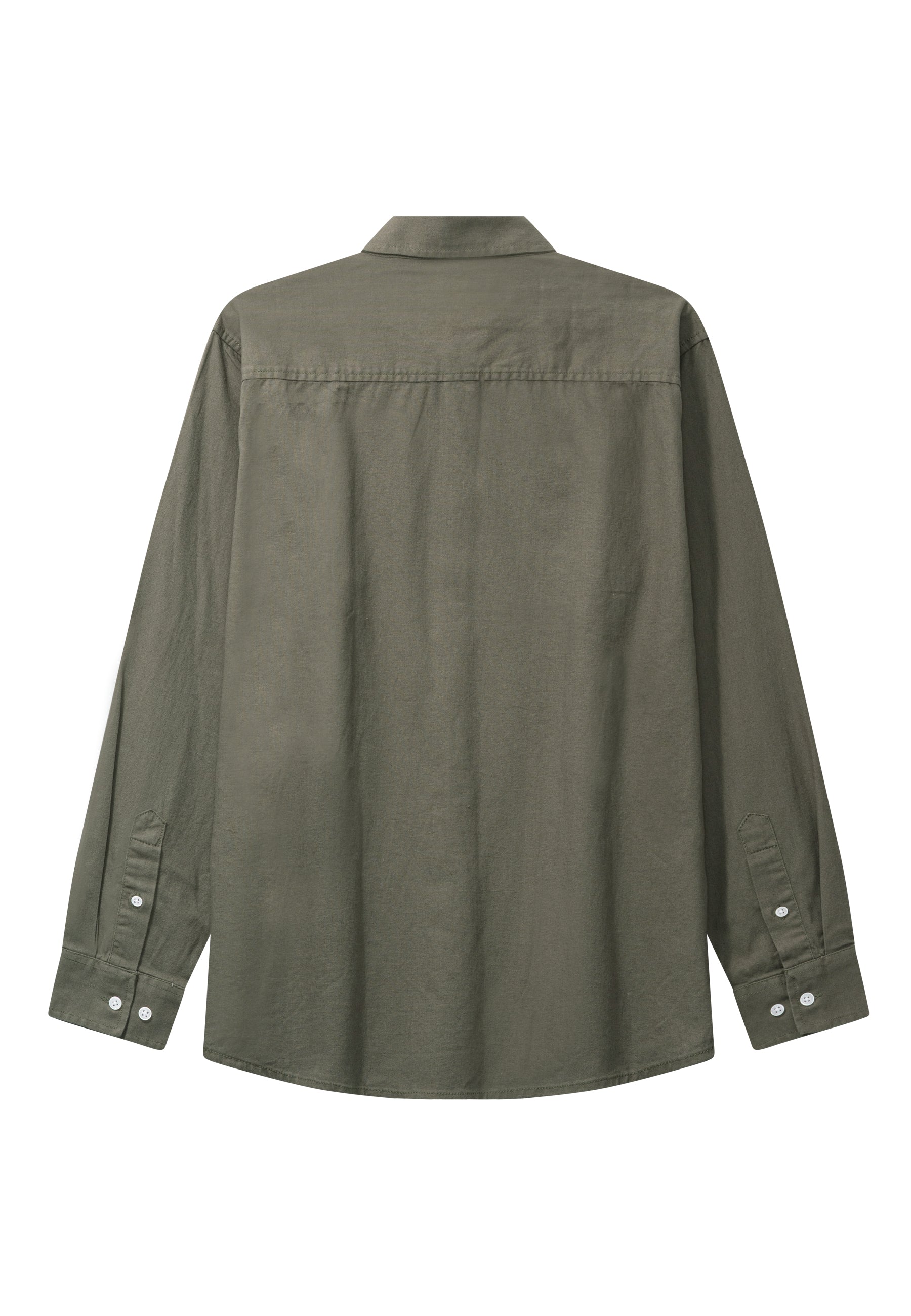 clean-cut-copenhagen-luca-hemd-army-herren-leinen-regular image 5