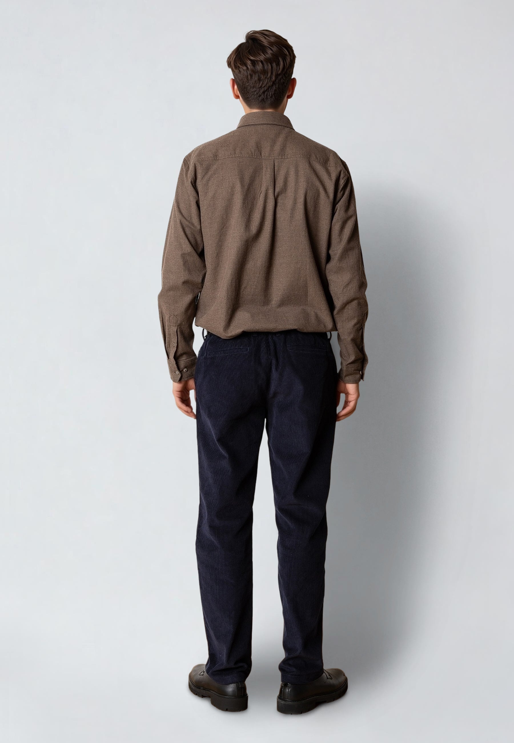 clean-cut-copenhagen-russel-flanellhemd-brown-melange-3xl-baumwolle image 4