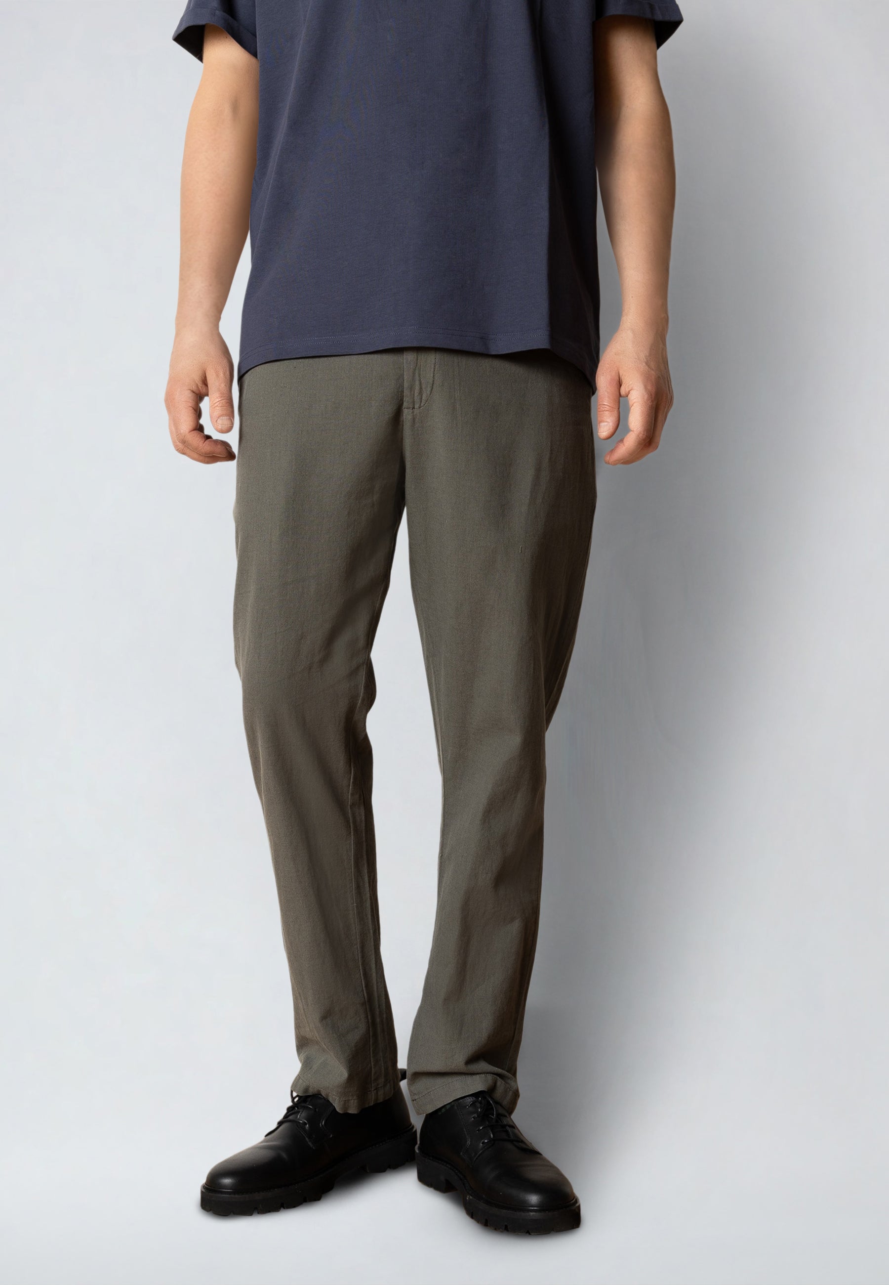 clean-cut-copenhagen-barcelona-leinenhose-army-baumwolle image 1