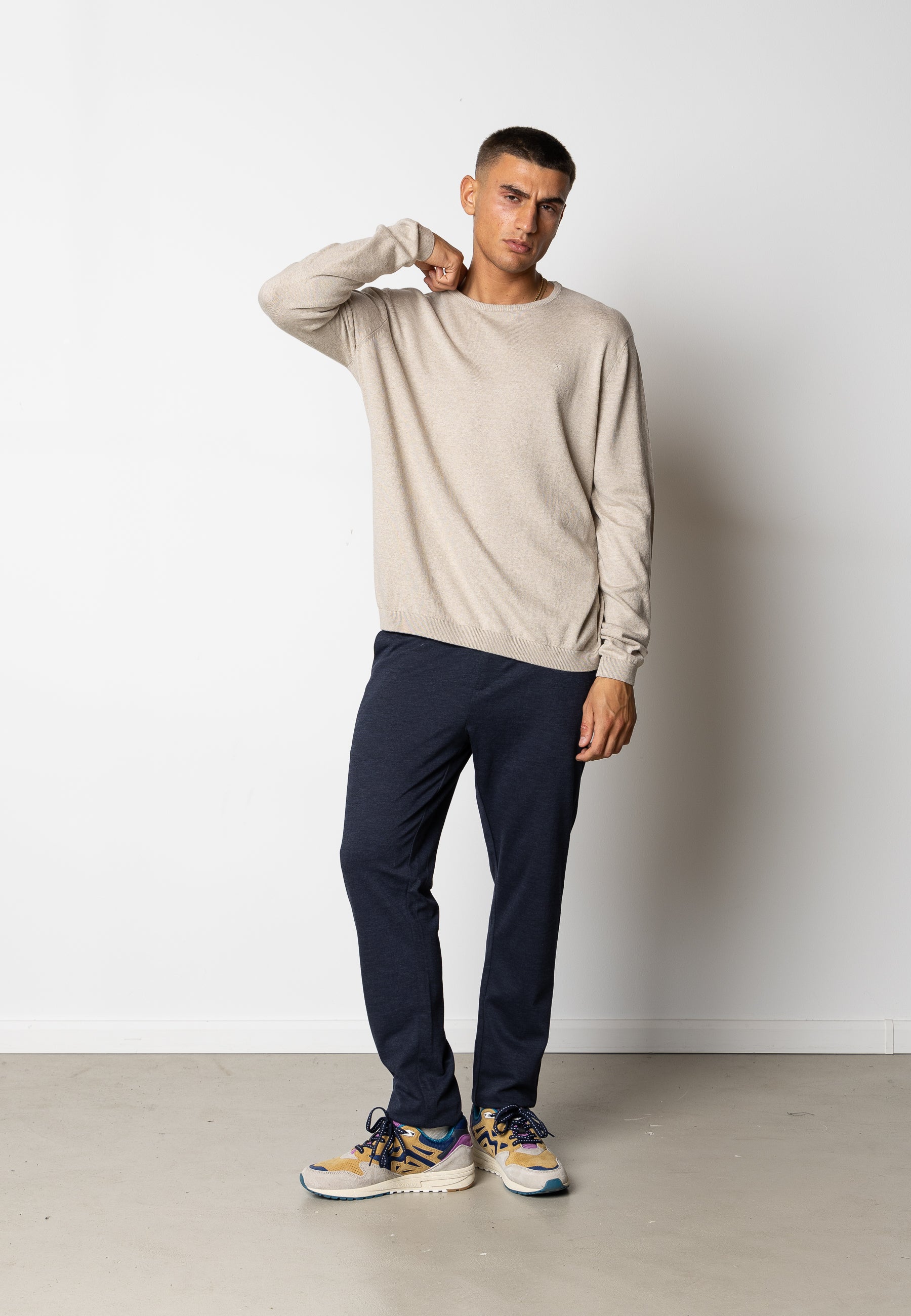 clean-cut-copenhagen-claude-strickpullover-ecru-melange image 2