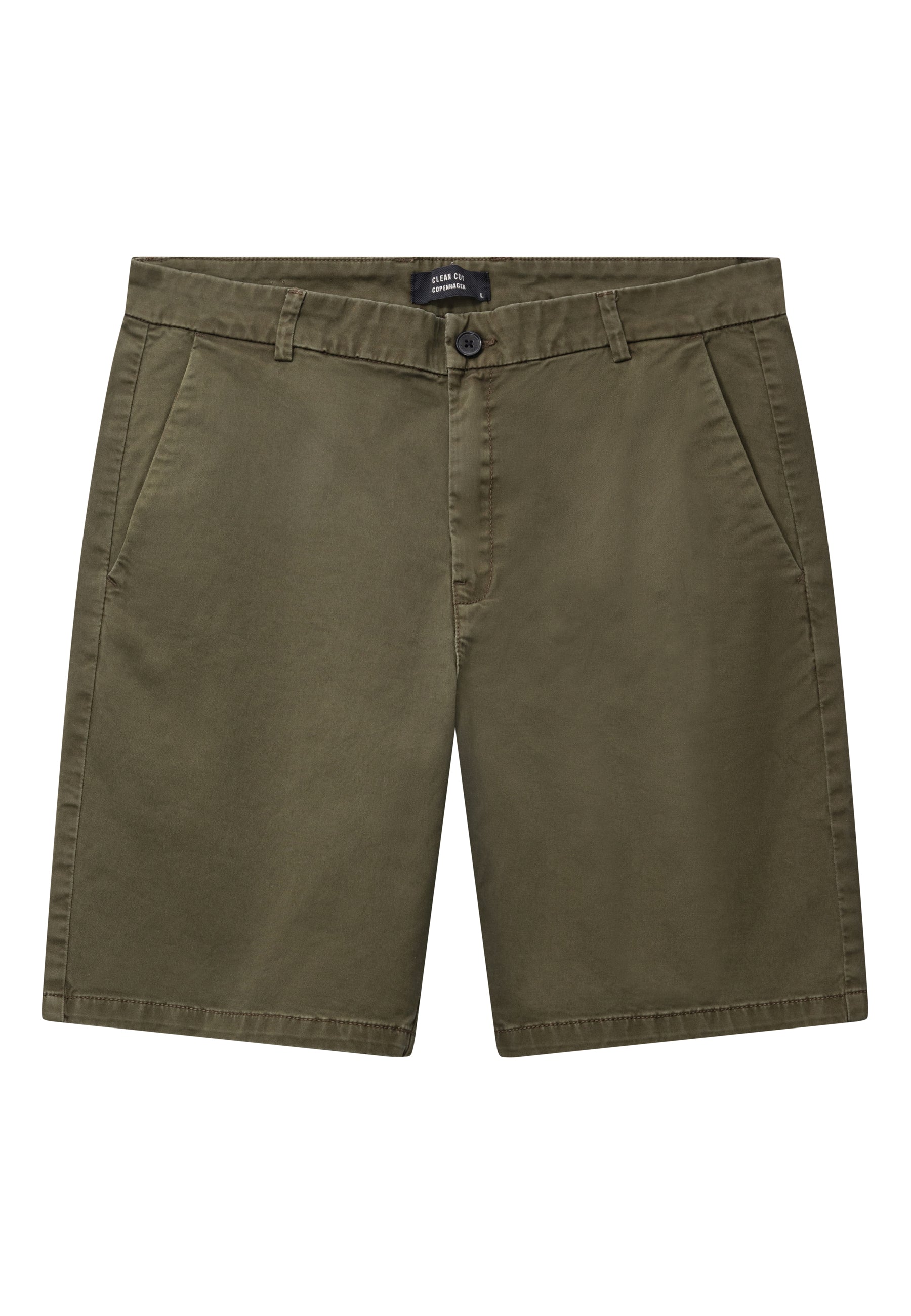 clean-cut-copenhagen-milano-twill-chino-shorts-herren-army image 5