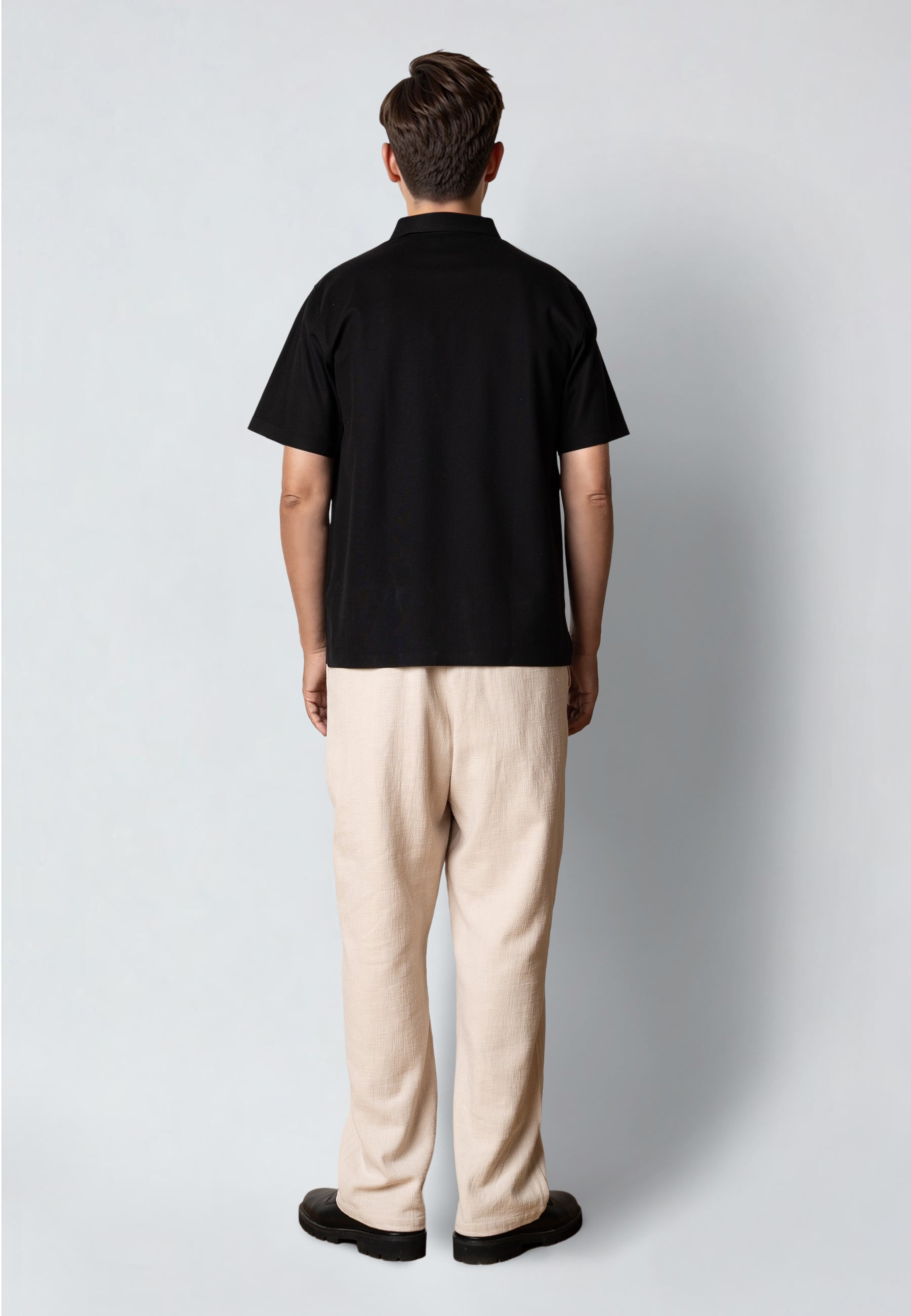 clean-cut-copenhagen-joss-zip-polo-schwarz-herren image 4