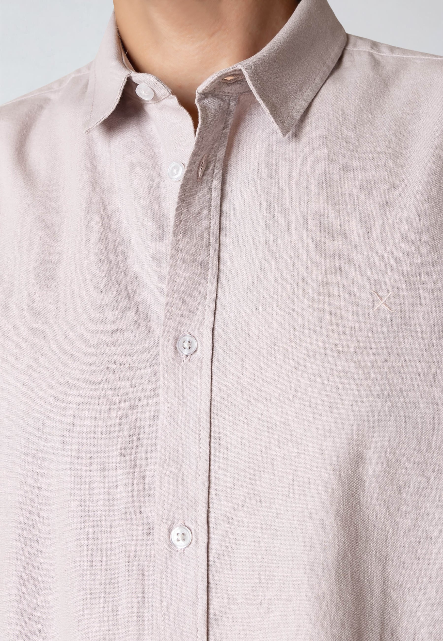 clean-cut-copenhagen-luca-kurzarmhemd-violet-ice-herren image 3
