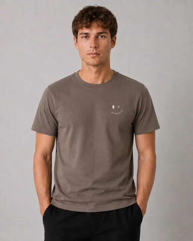 clean-cut-copenhagen-patrick-organic-t-shirt-brindle-beige-bio image 1