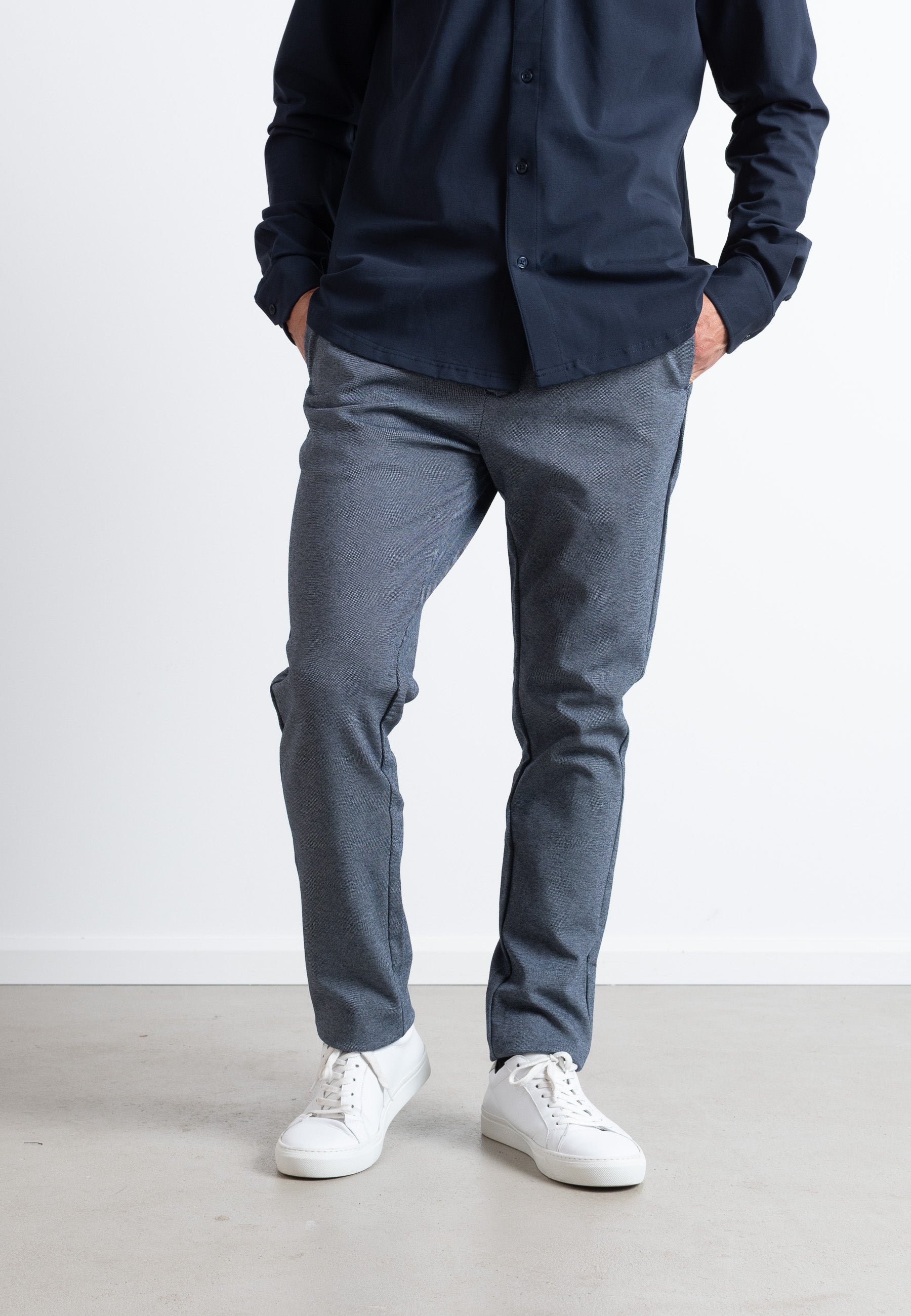 clean-cut-copenhagen-milano-jersey-hose-herren-denim-melange image 1