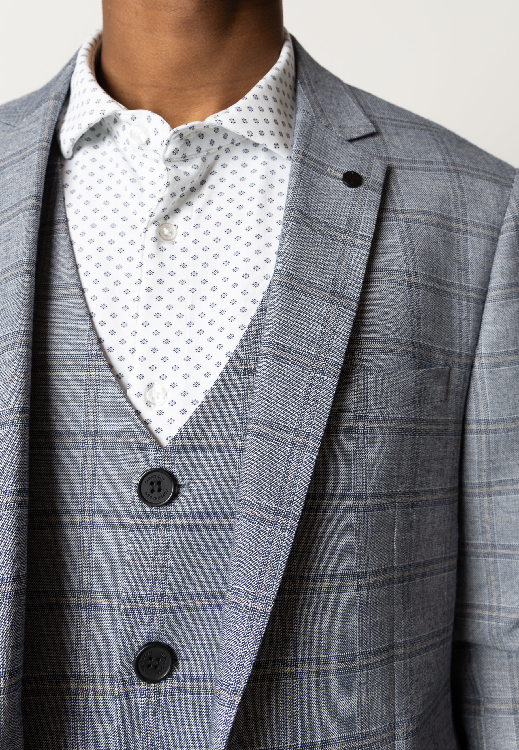 clean-cut-copenhagen-storm-xo-blazer-navy-khaki-karo image 4