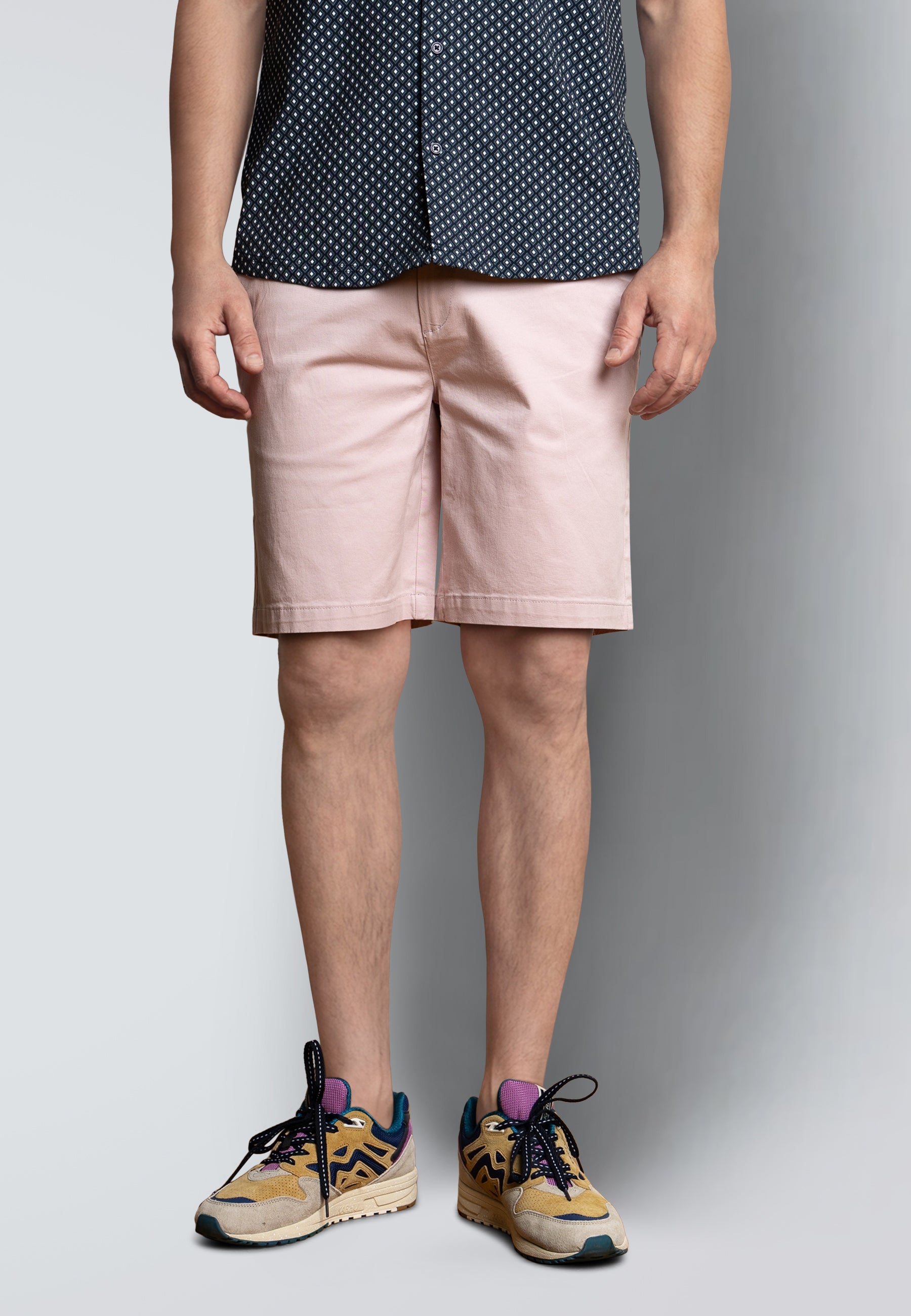 clean-cut-copenhagen-mitchell-twill-shorts-violet-ice-stretch image 2